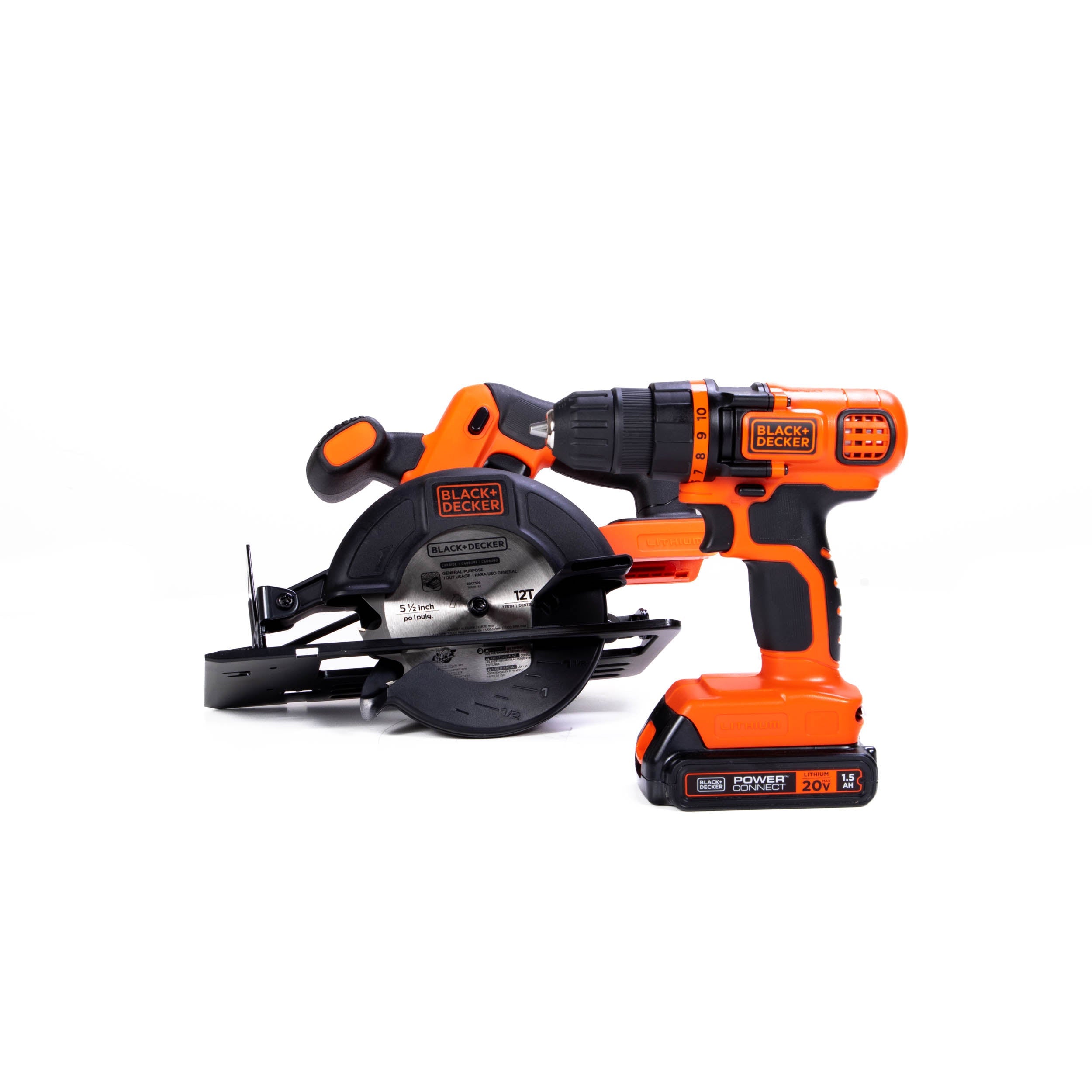 20V MAX* POWERCONNECT™ Cordless Drill/Driver and Circular Saw Combo Kit, Battery and Charger Included