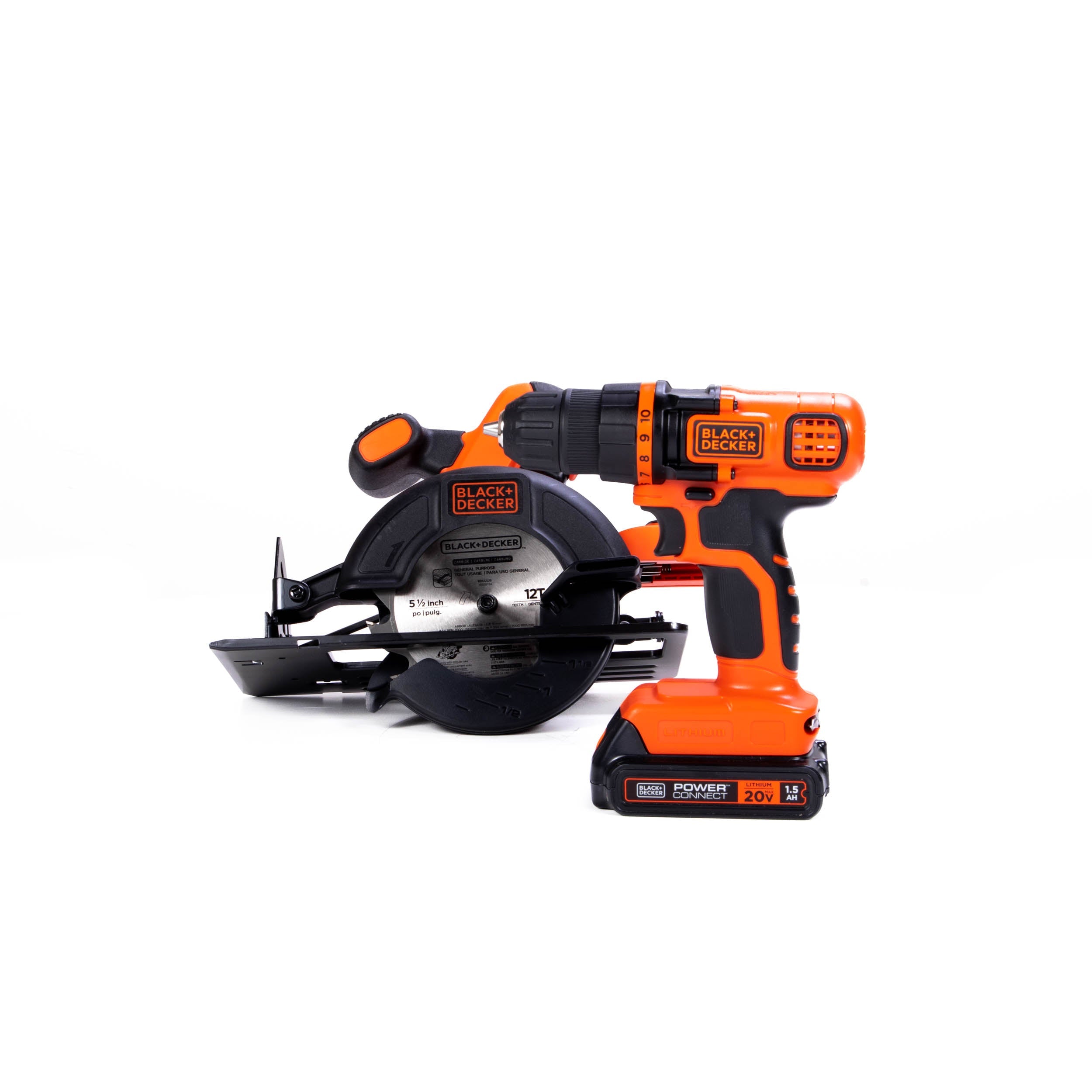 20V MAX* POWERCONNECT™ Cordless Drill/Driver and Circular Saw Combo Kit, Battery and Charger Included