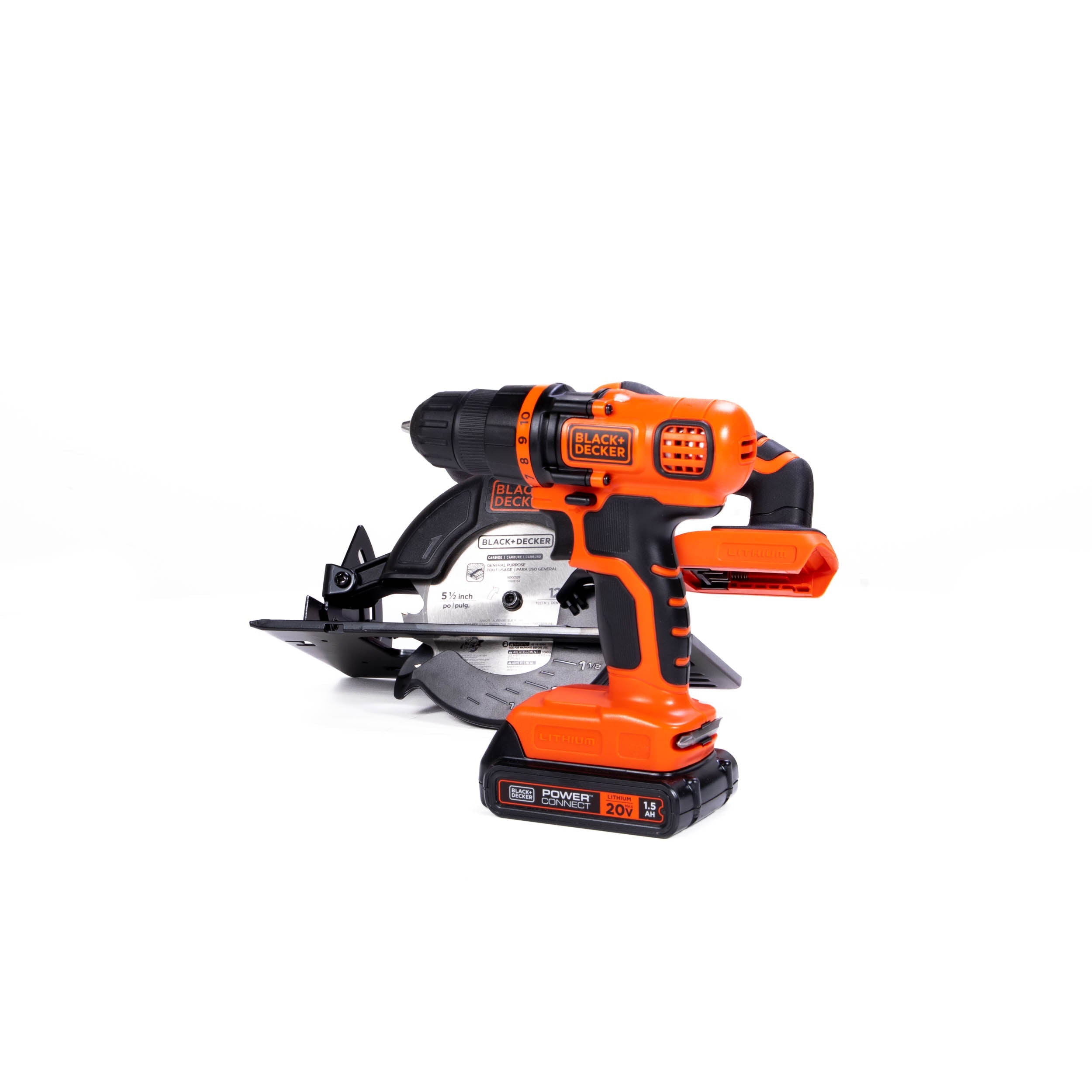 20V MAX* POWERCONNECT™ Cordless Drill/Driver and Circular Saw Combo Kit, Battery and Charger Included