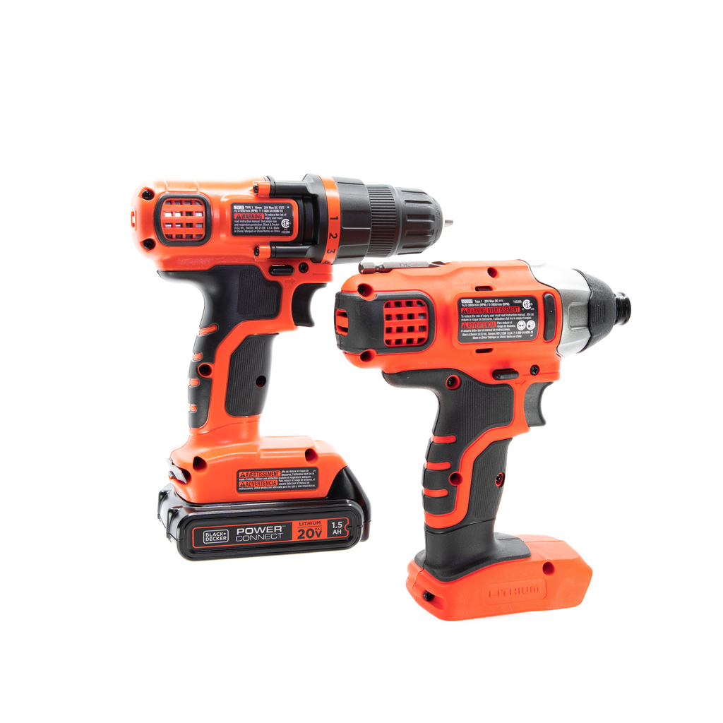 20V MAX* POWERCONNECT™ Cordless Drill and Impact Driver Combo Kit, Battery and Charger Included