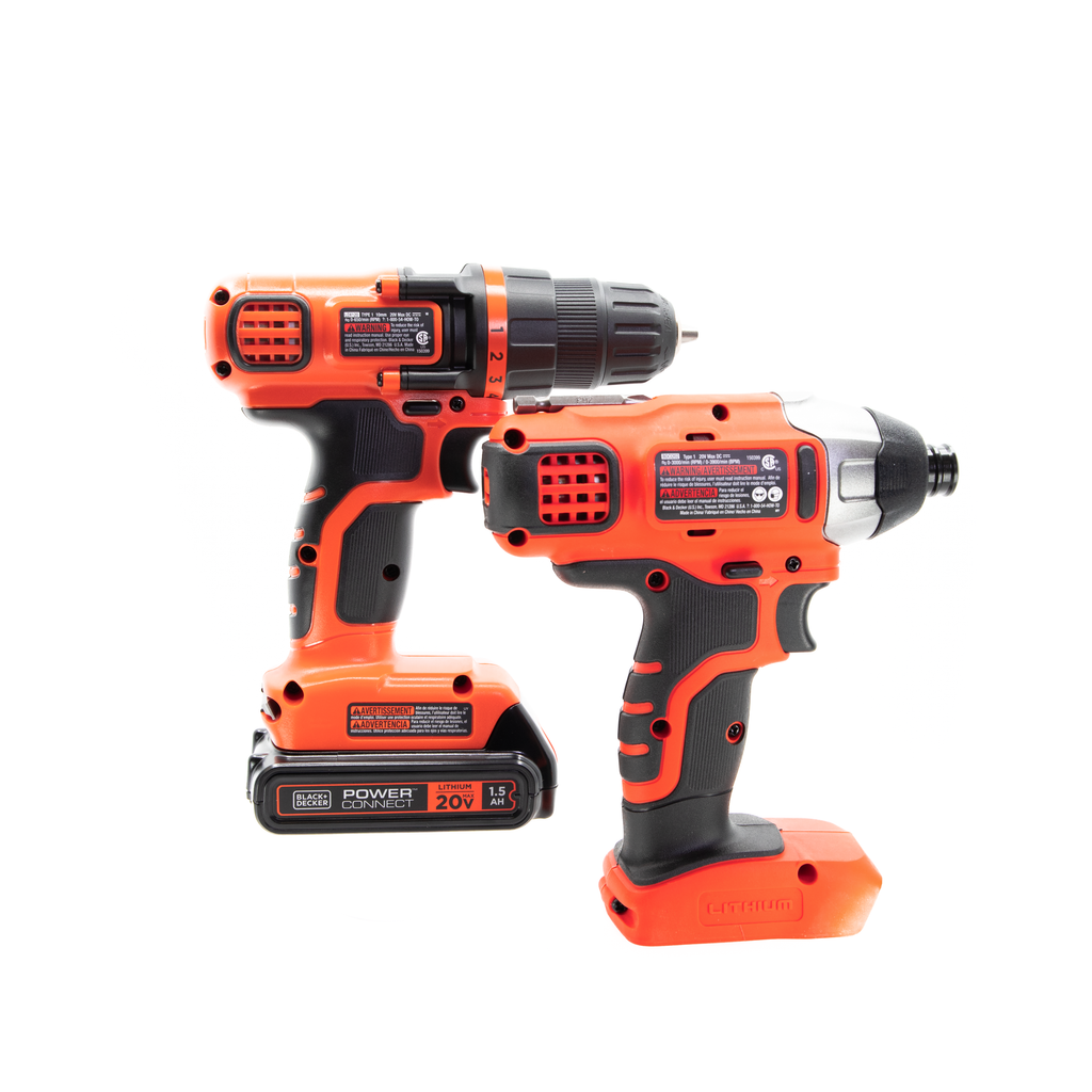 20V MAX* POWERCONNECT™ Cordless Drill and Impact Driver Combo Kit, Battery and Charger Included