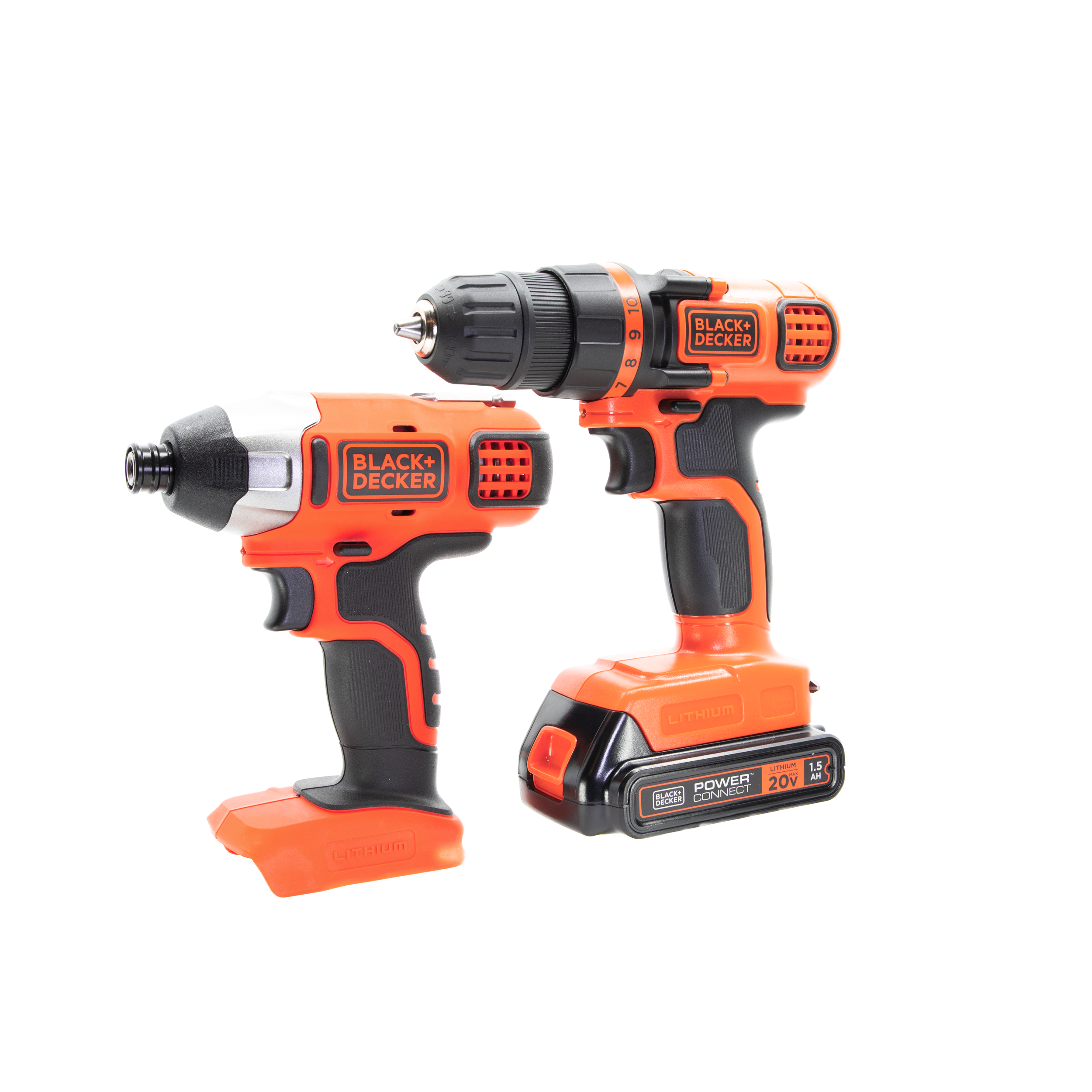 20V MAX* POWERCONNECT™ Cordless Drill and Impact Driver Combo Kit, Battery and Charger Included