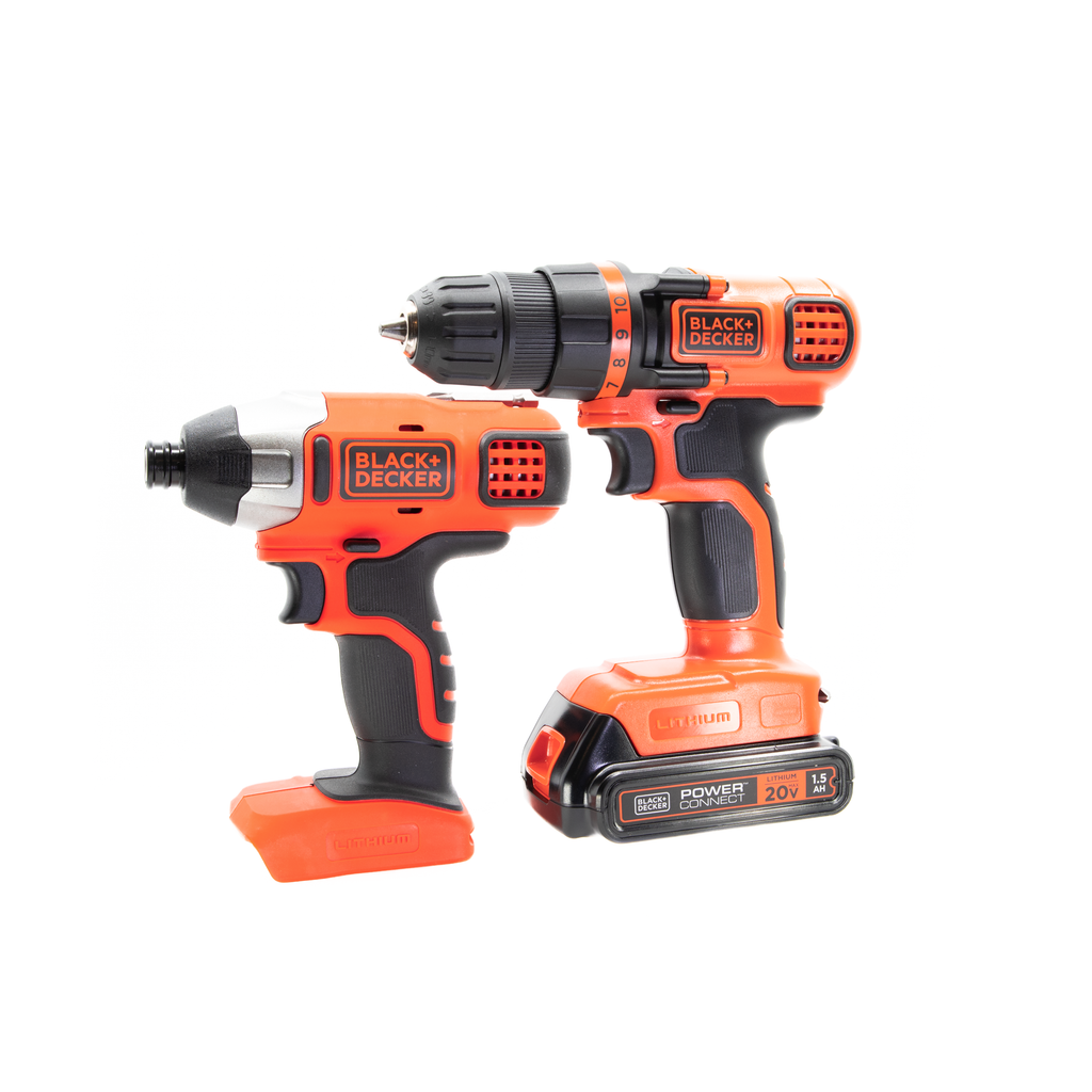 20V MAX* POWERCONNECT™ Cordless Drill and Impact Driver Combo Kit, Battery and Charger Included