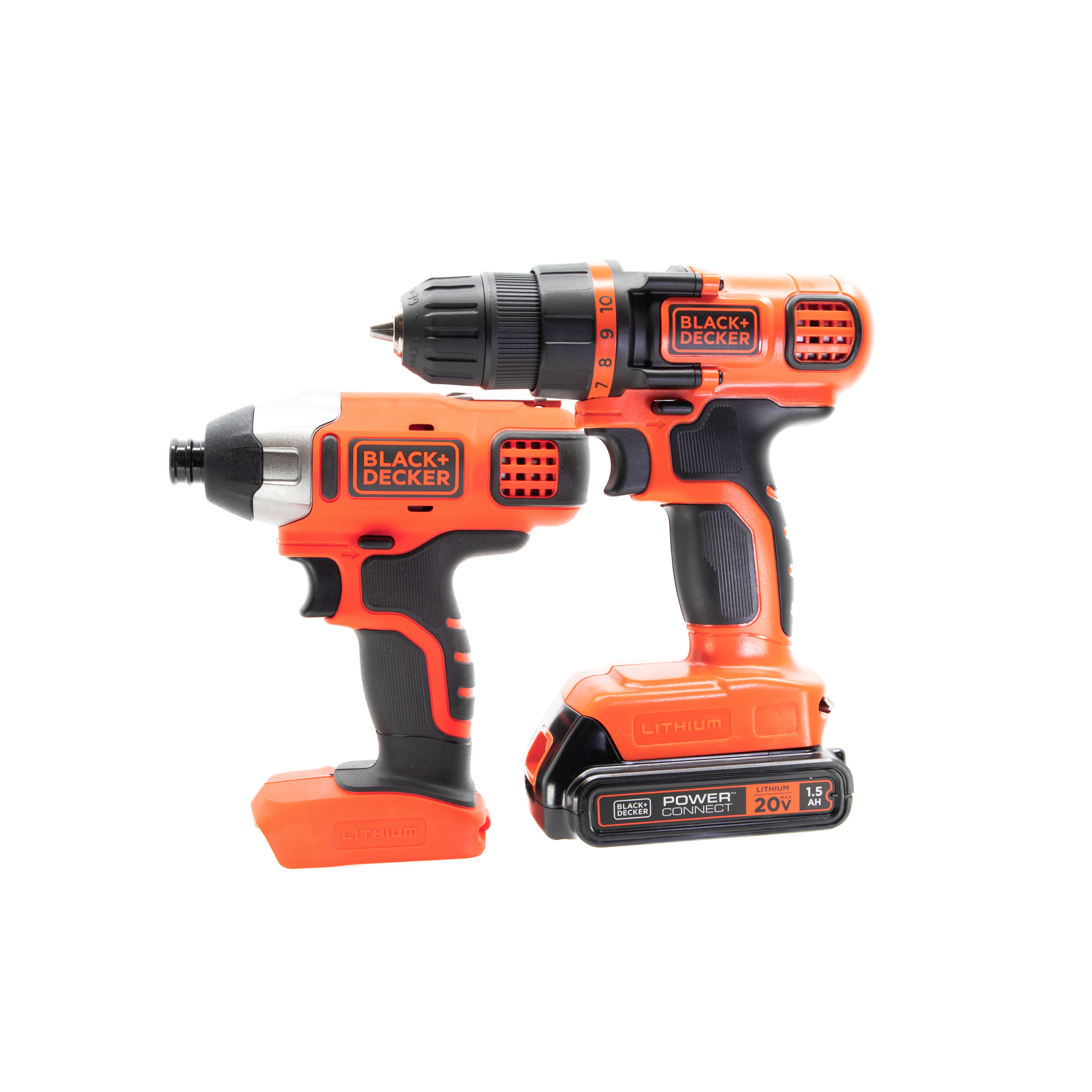 20V MAX* POWERCONNECT™ Cordless Drill and Impact Driver Combo Kit, Battery and Charger Included