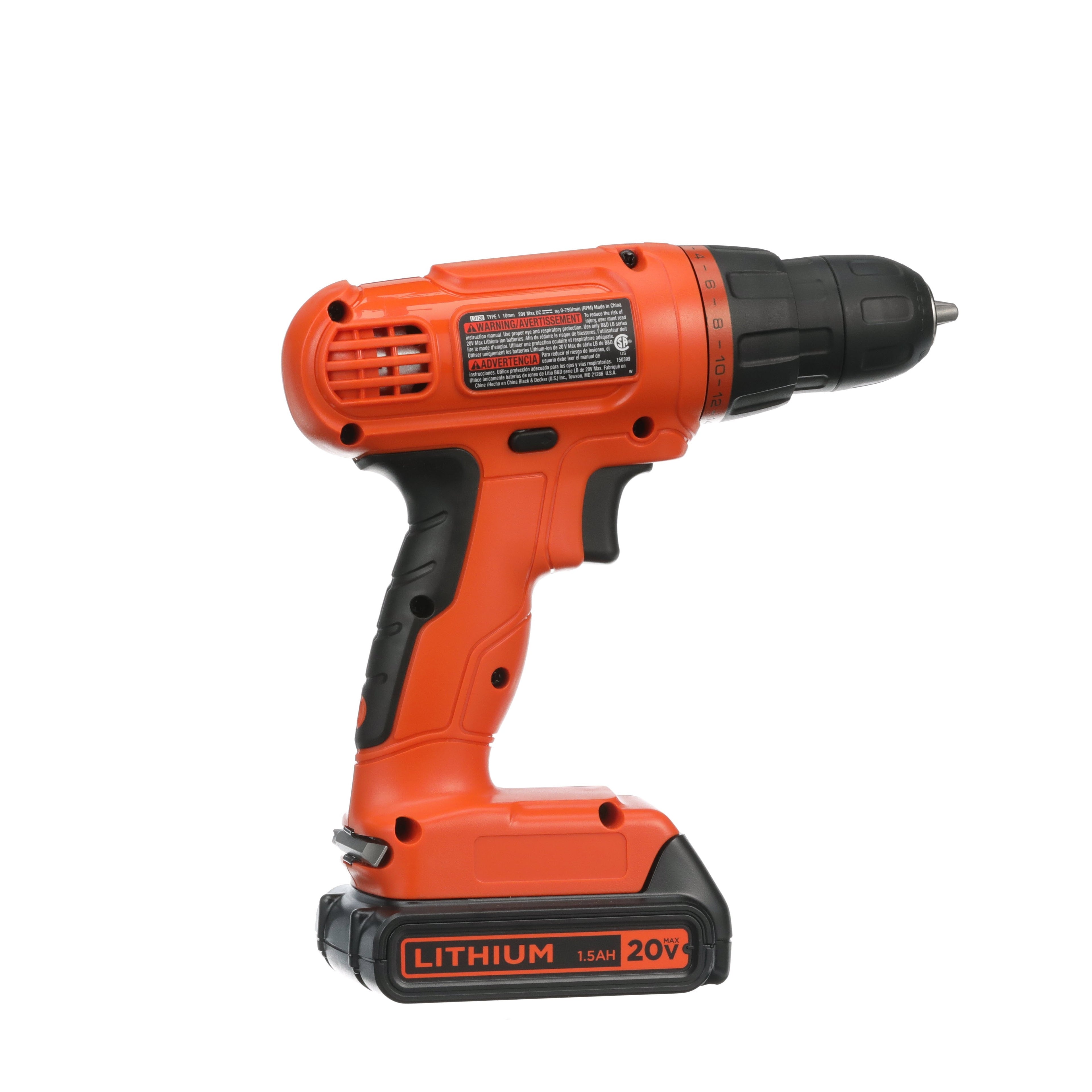 POWERCONNECT™ Cordless Drill Driver & 100-Piece Kit, Battery + Charger
