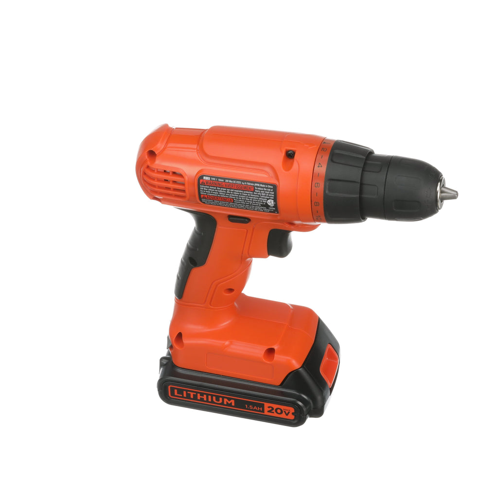POWERCONNECT™ Cordless Drill Driver & 100-Piece Kit, Battery + Charger
