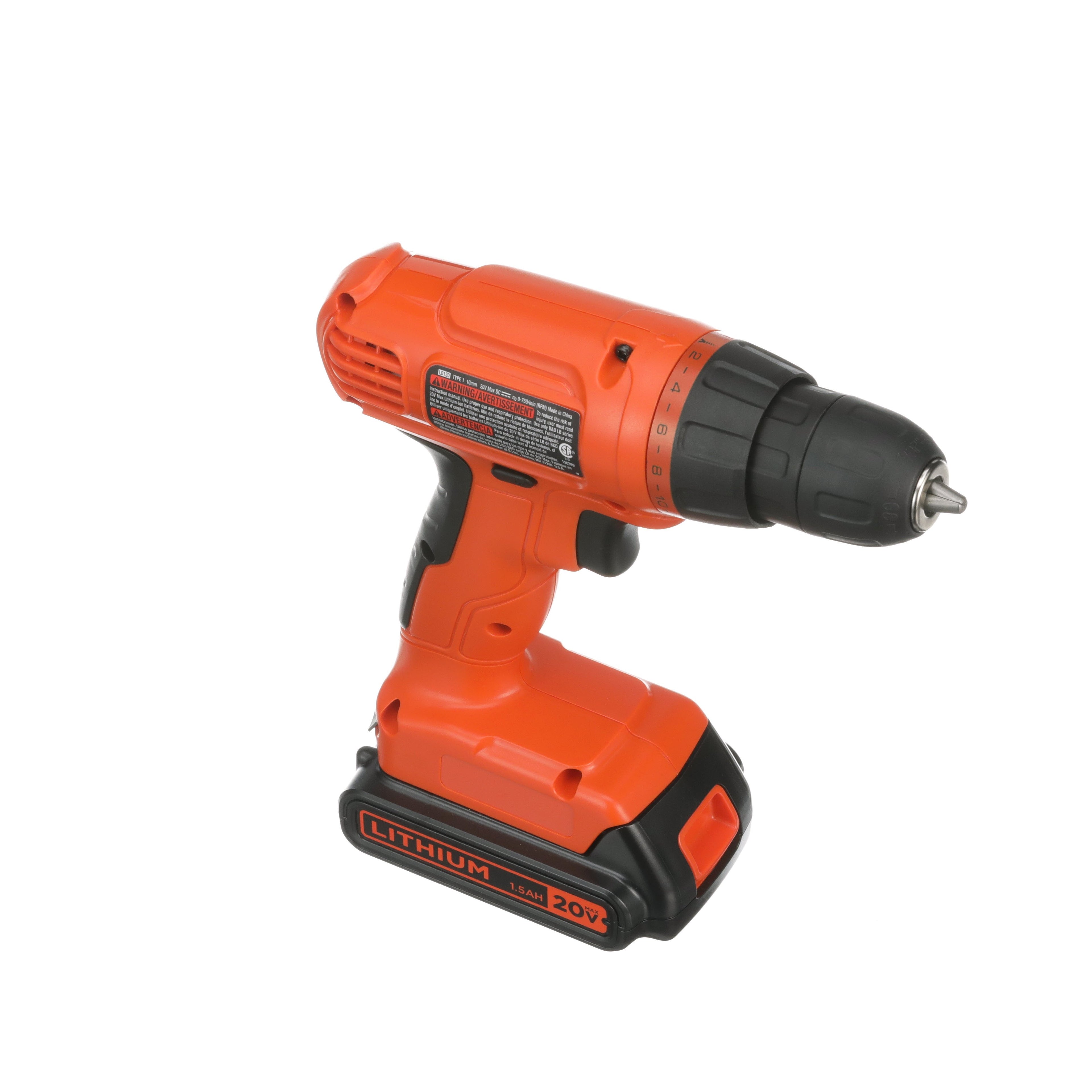 POWERCONNECT™ Cordless Drill Driver & 100-Piece Kit, Battery + Charger