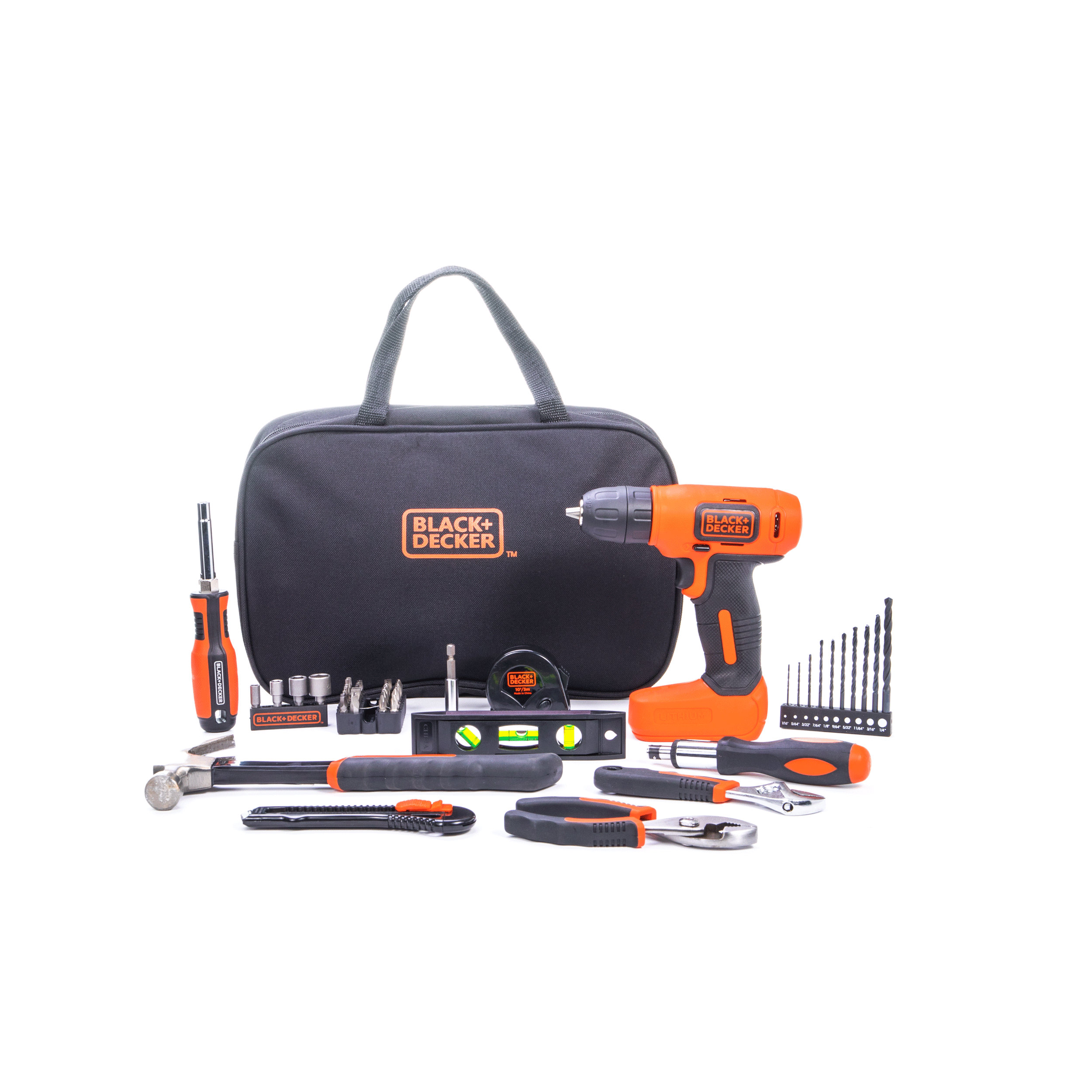 8V Drill & Home Tool Kit, 57 Piece