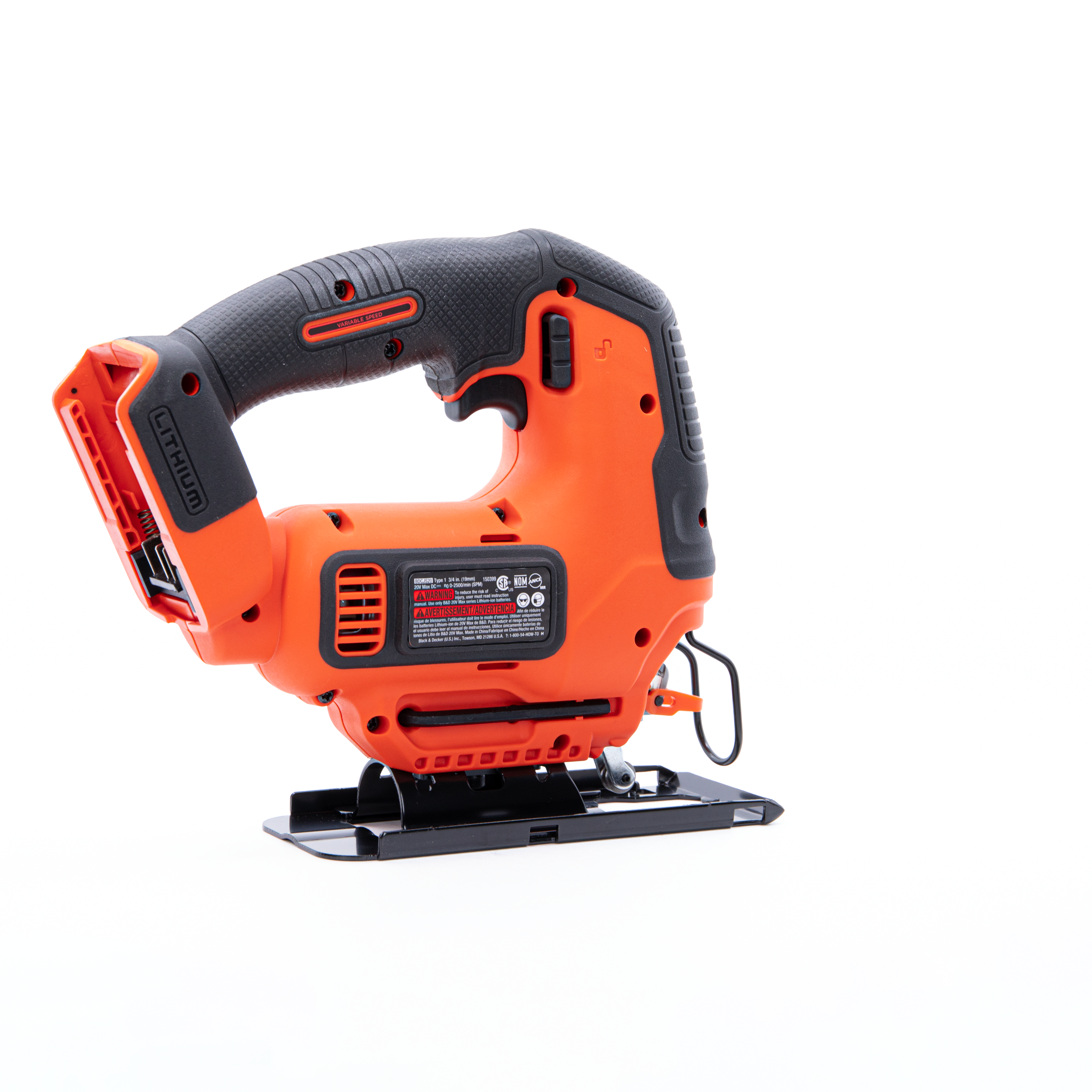 20V MAX* POWERCONNECT™ Cordless Variable Speed Jigsaw, Battery and Charger Not Included