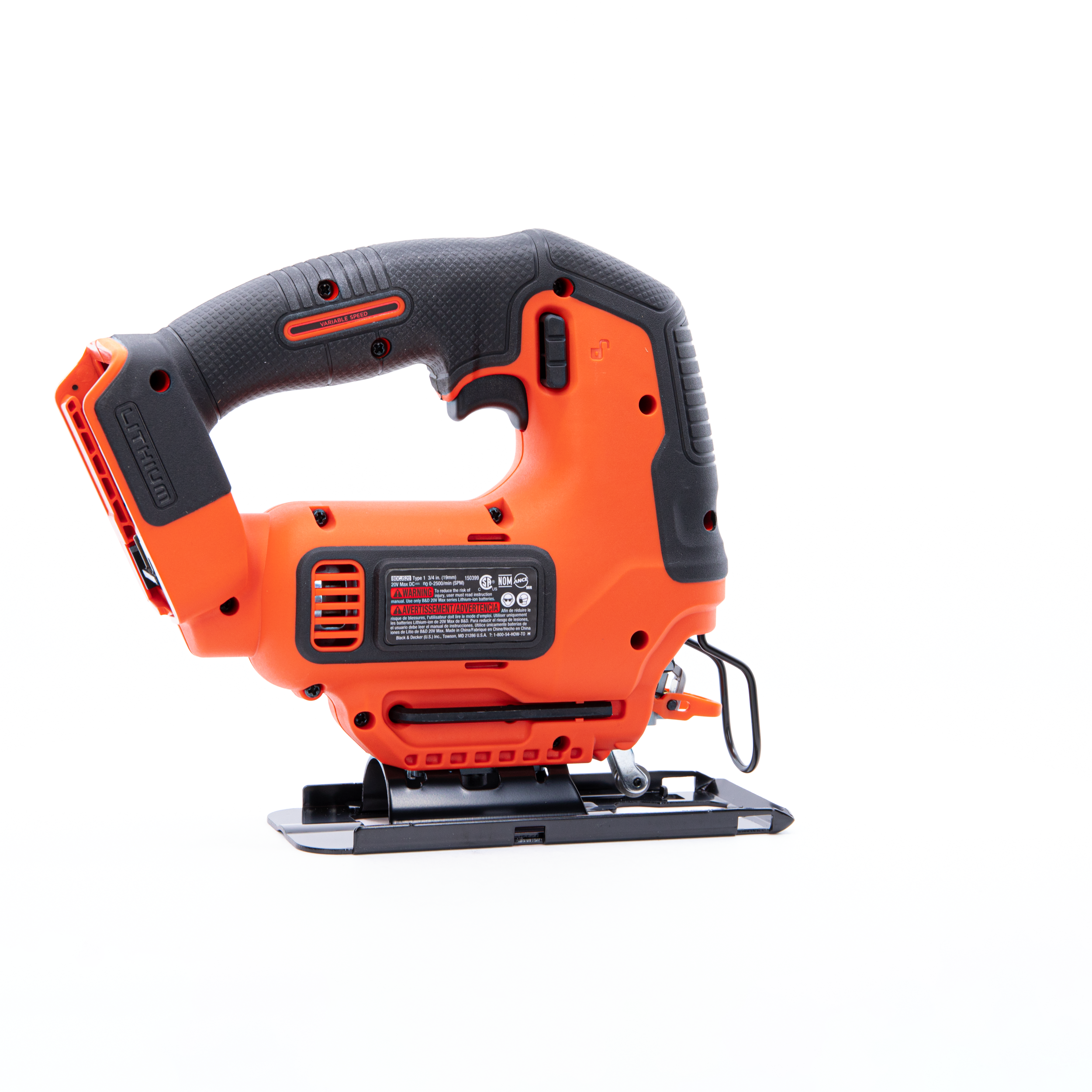 20V MAX* POWERCONNECT™ Cordless Variable Speed Jigsaw, Battery and Charger Not Included