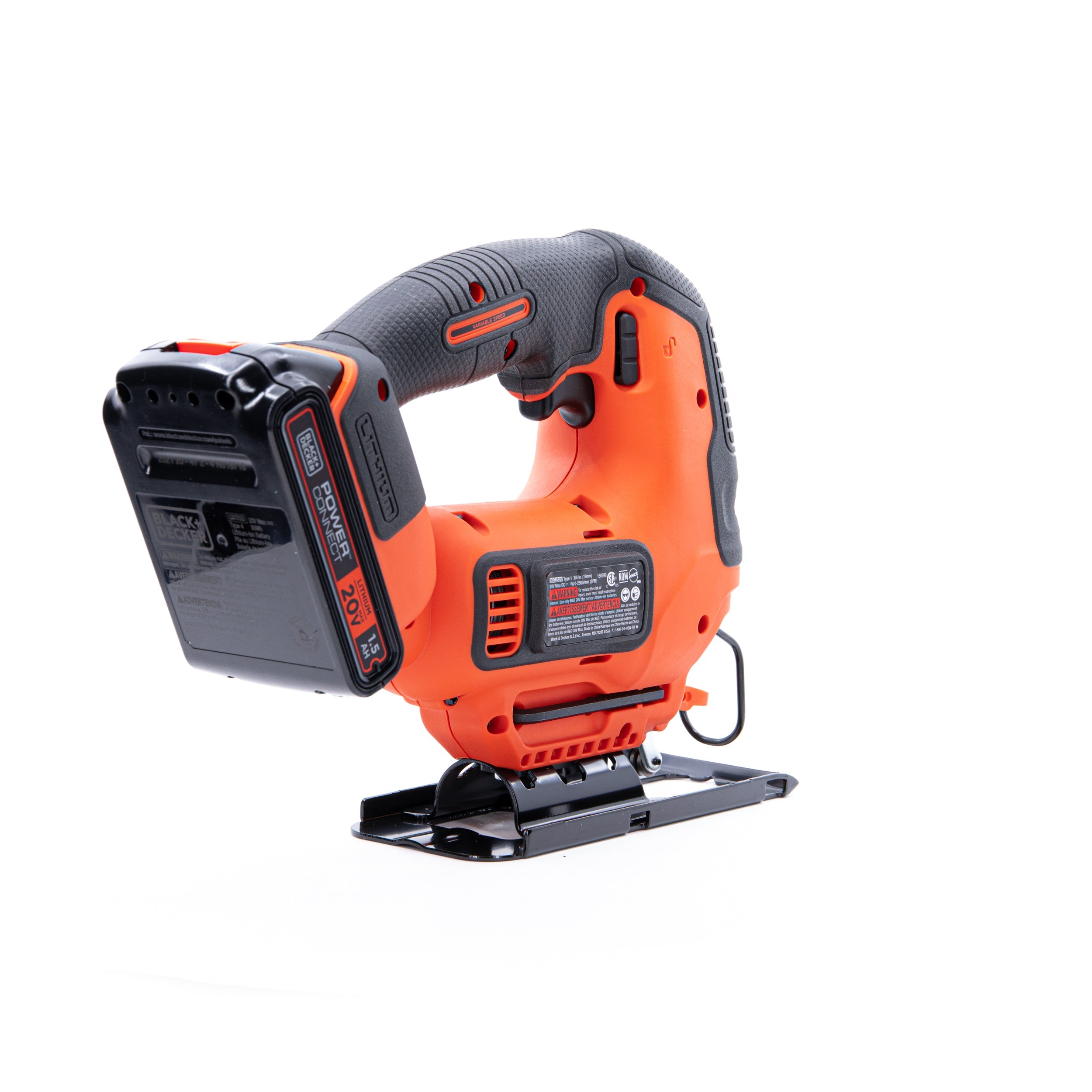 20V MAX* POWERCONNECT™ Cordless Variable Speed Jigsaw, Battery and Charger Included