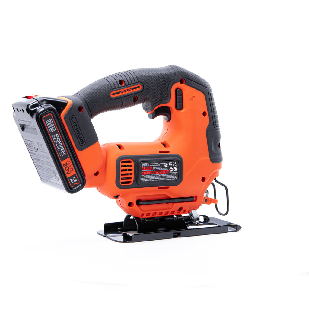 20V MAX* POWERCONNECT™ Cordless Variable Speed Jigsaw, Battery and Charger Included