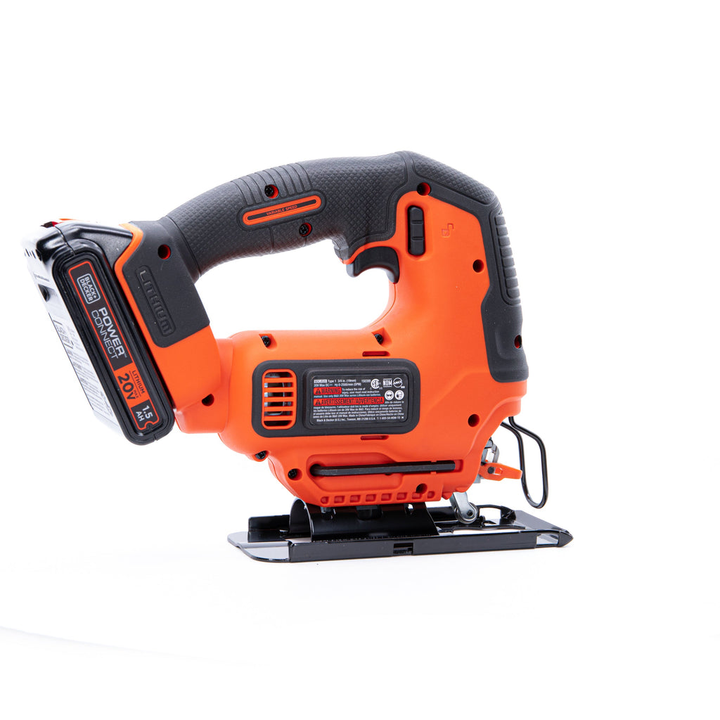 20V MAX* POWERCONNECT™ Cordless Variable Speed Jigsaw, Battery and Charger Included