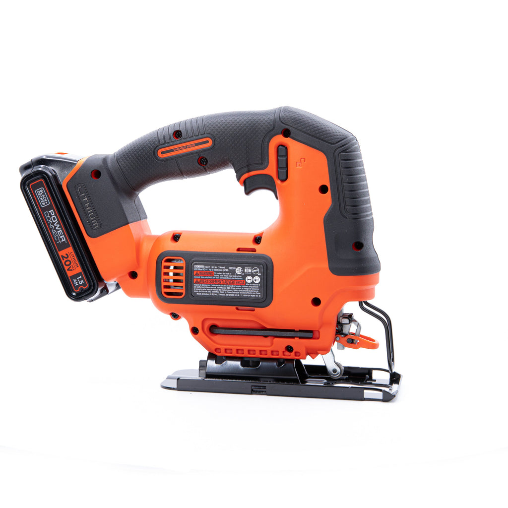 20V MAX* POWERCONNECT™ Cordless Variable Speed Jigsaw, Battery and Charger Included