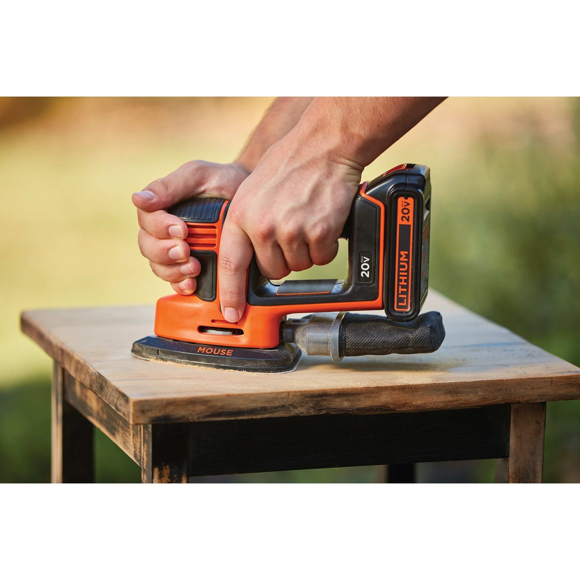 20V MAX* MOUSE™ Cordless Sander, Battery and Charger Included