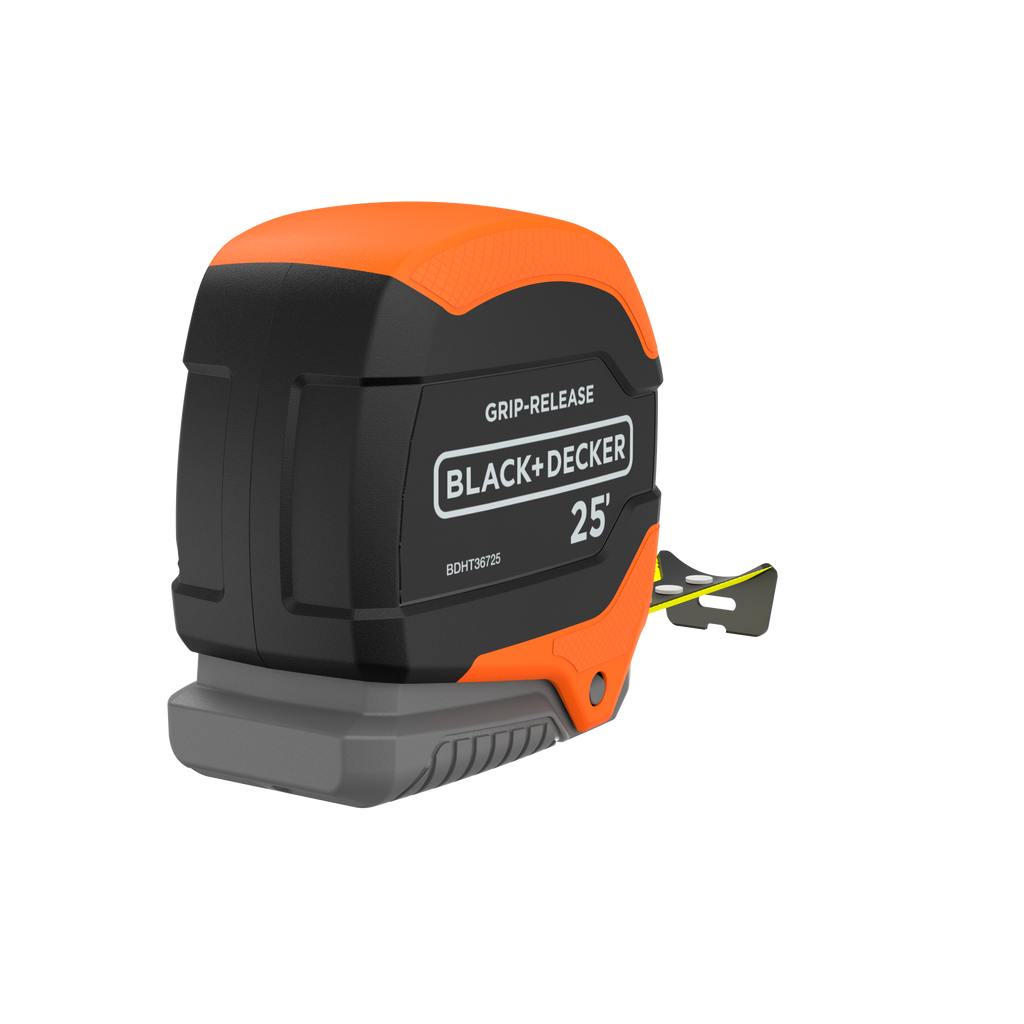 Tape Measure, Grip Release, Autolock & Self Lock, 25-Foot