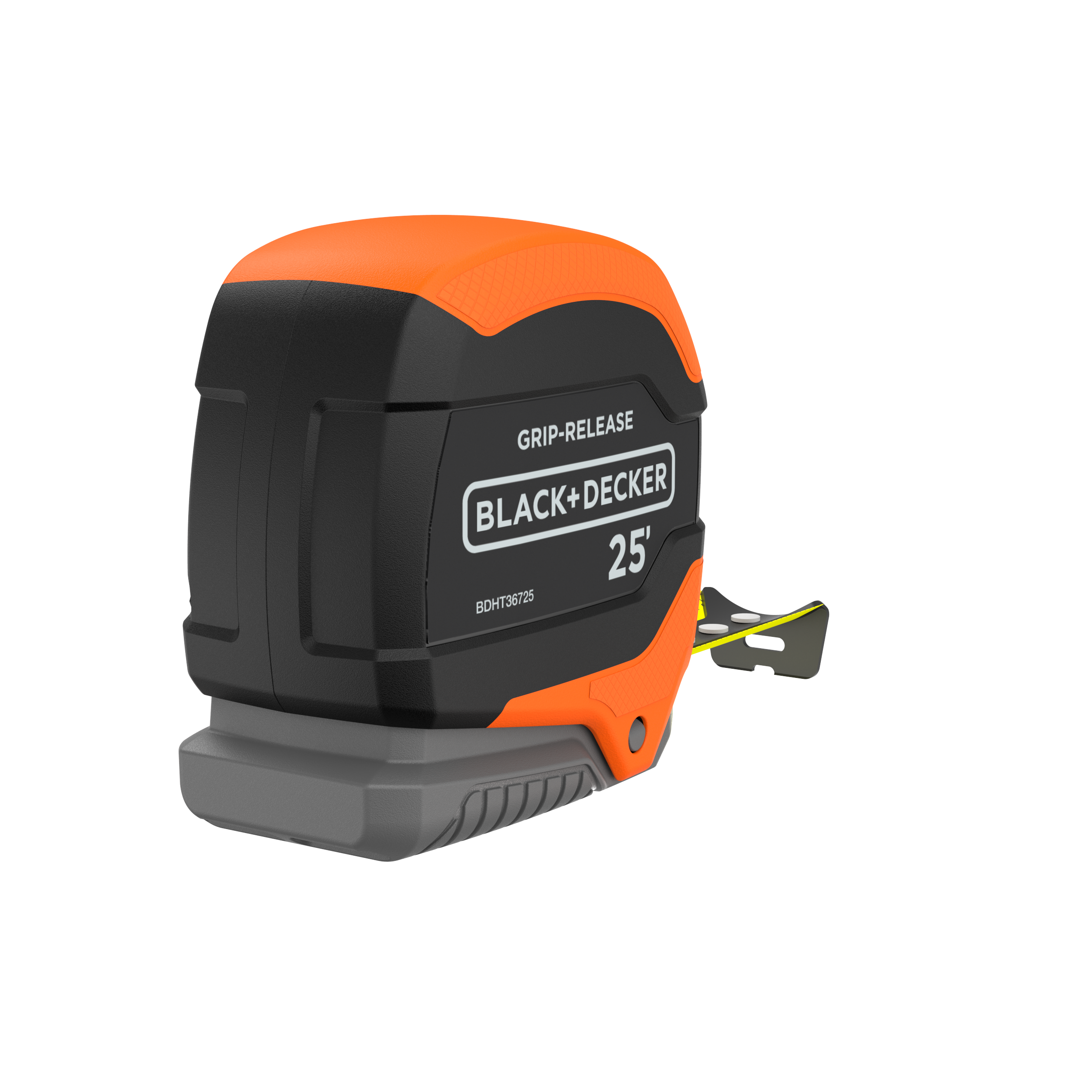 Tape Measure, Grip Release, Autolock & Self Lock, 25-Foot