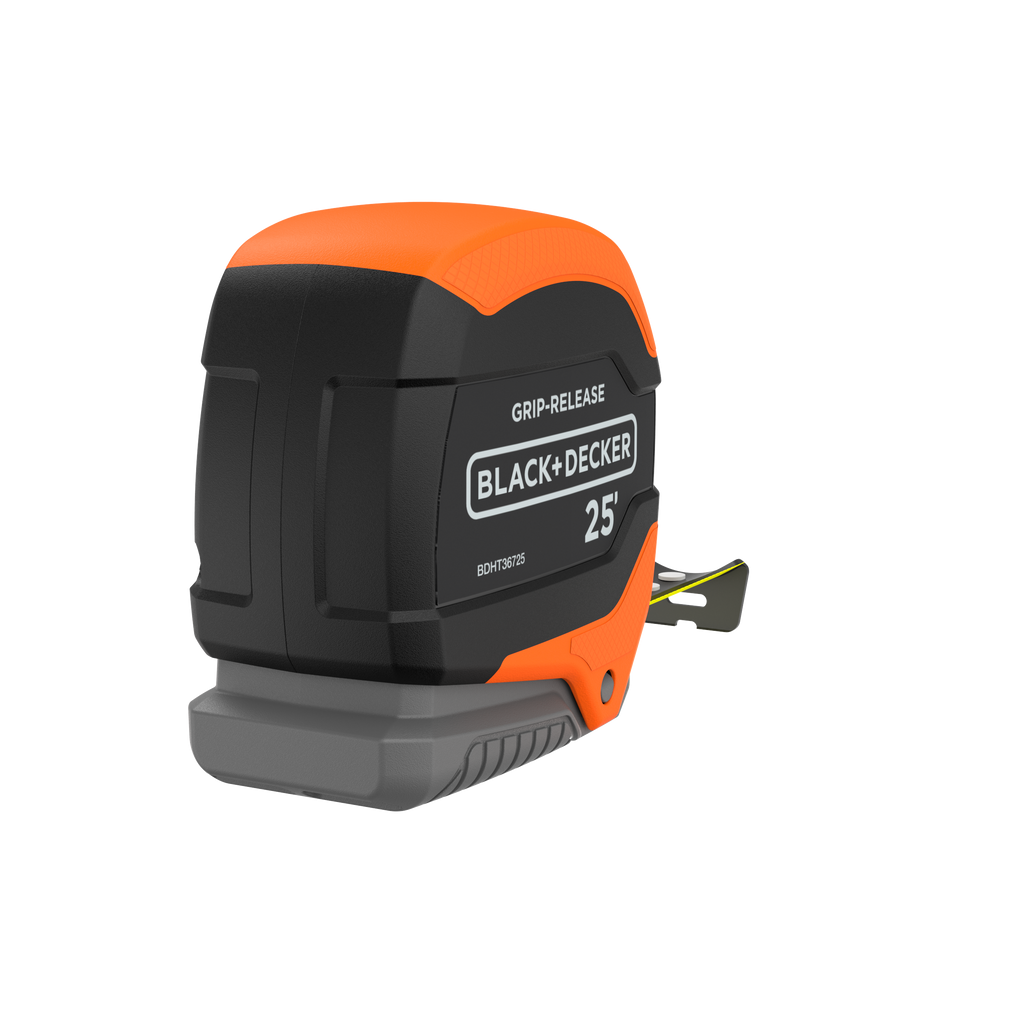 Tape Measure, Grip Release, Autolock & Self Lock, 25-Foot