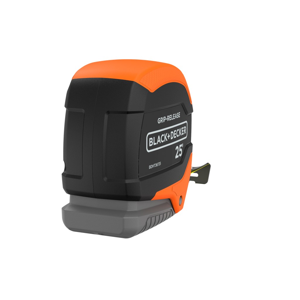 Tape Measure, Grip Release, Autolock & Self Lock, 25-Foot