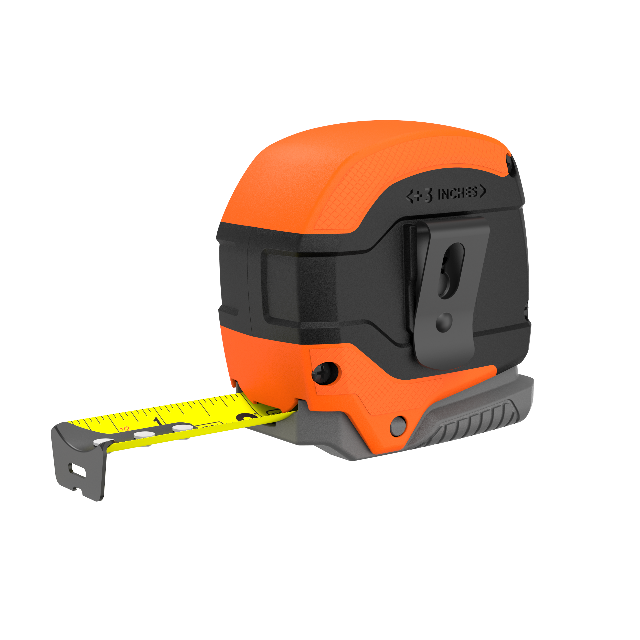Tape Measure, Grip Release, Autolock & Self Lock, 25-Foot