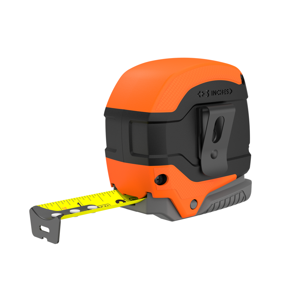 Tape Measure, Grip Release, Autolock & Self Lock, 25-Foot