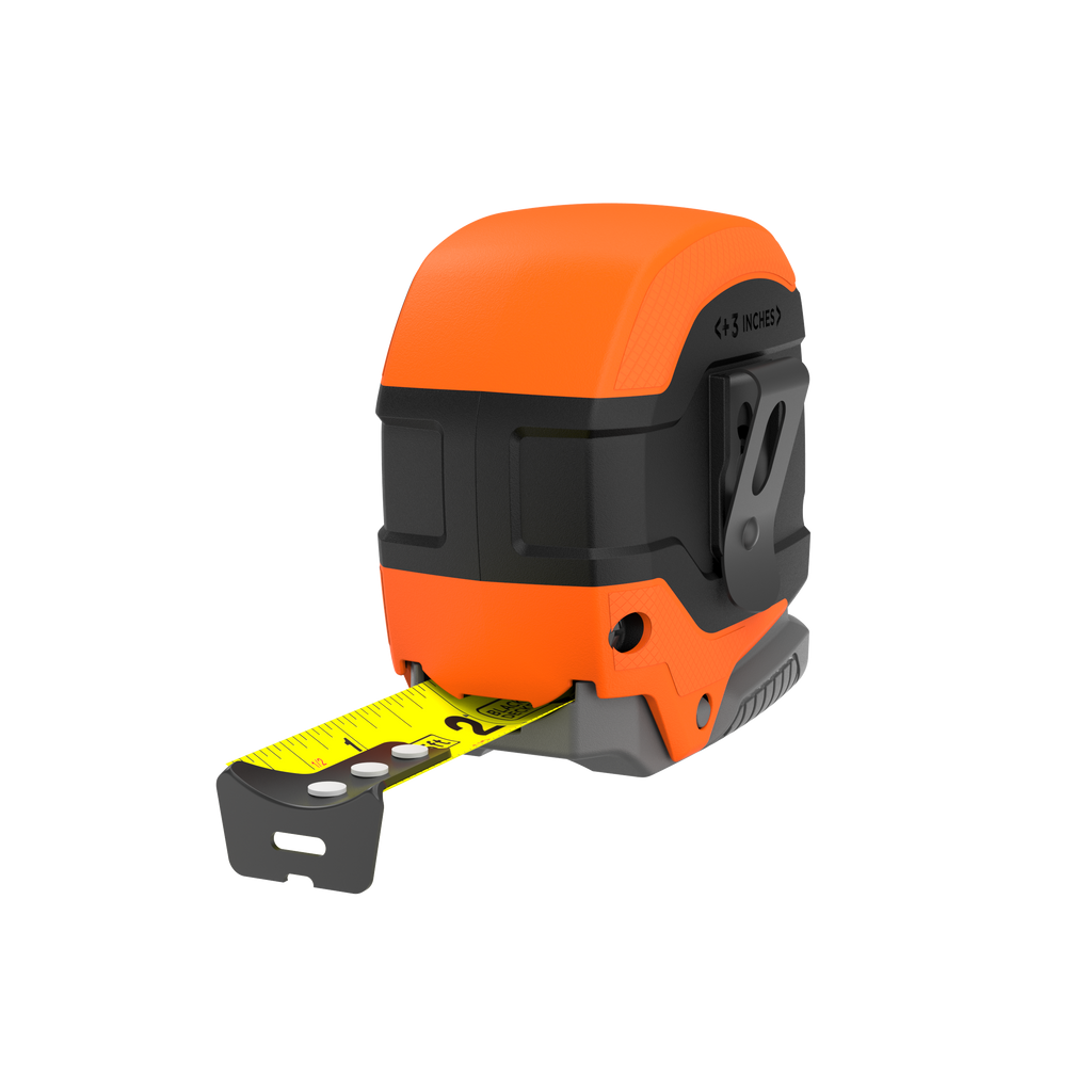 Tape Measure, Grip Release, Autolock & Self Lock, 25-Foot