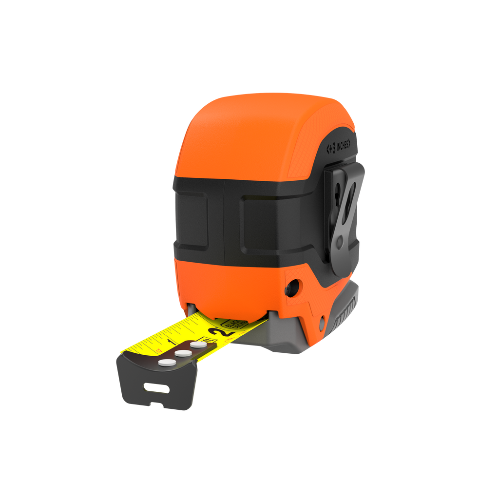 Tape Measure, Grip Release, Autolock & Self Lock, 25-Foot