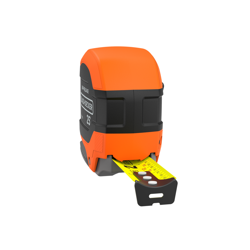 Tape Measure, Grip Release, Autolock & Self Lock, 25-Foot