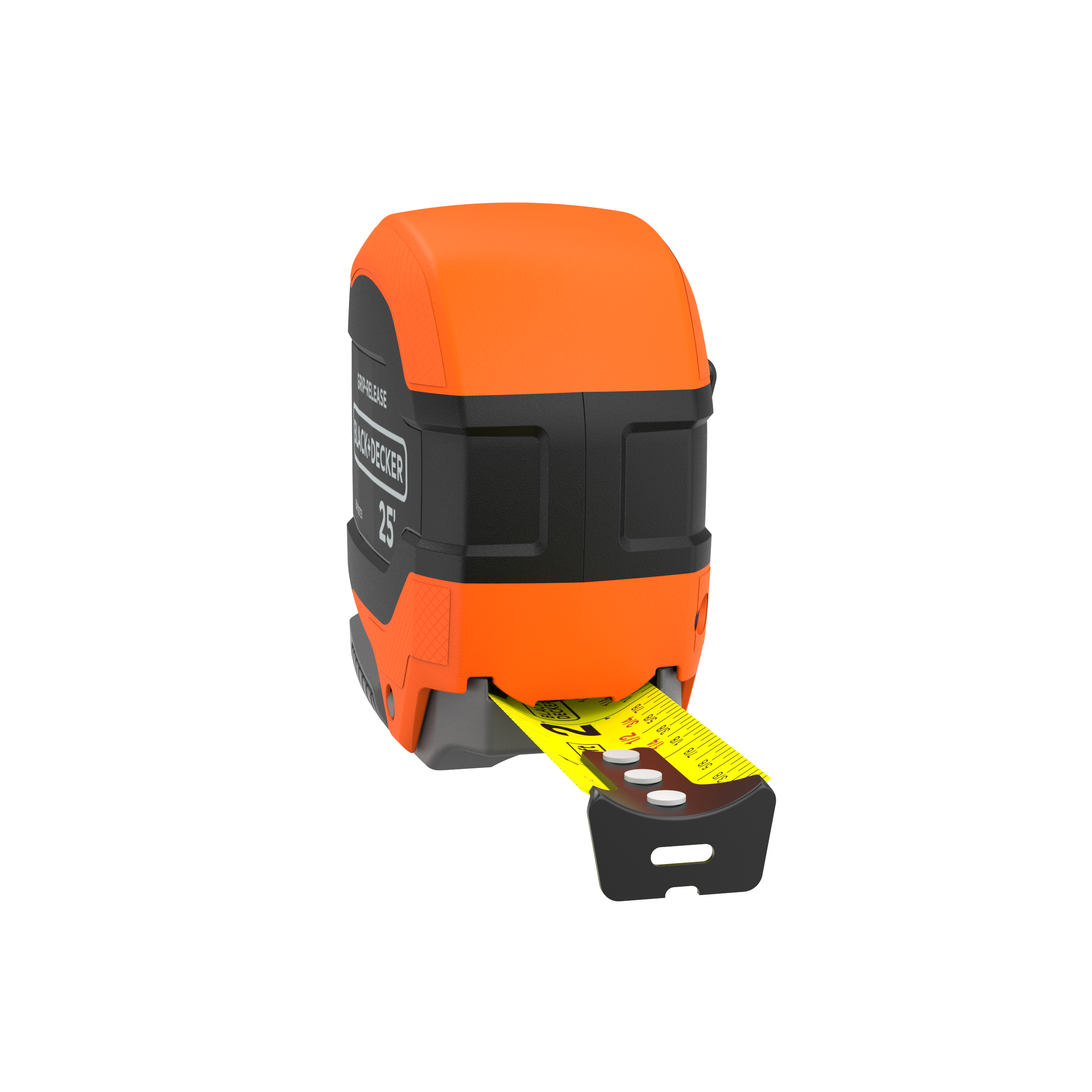 Tape Measure, Grip Release, Autolock & Self Lock, 25-Foot