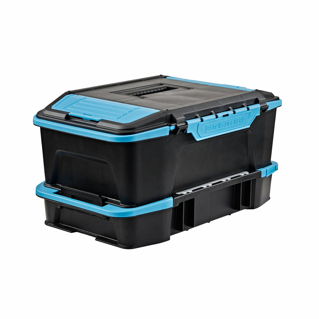 19 inch  2 in 1 Stackable Storage Caddy and Organizer