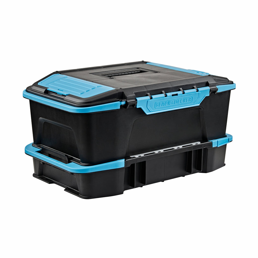 19 inch  2 in 1 Stackable Storage Caddy and Organizer