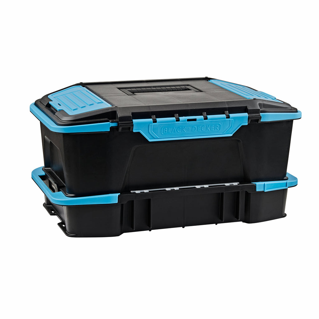 19 inch  2 in 1 Stackable Storage Caddy and Organizer