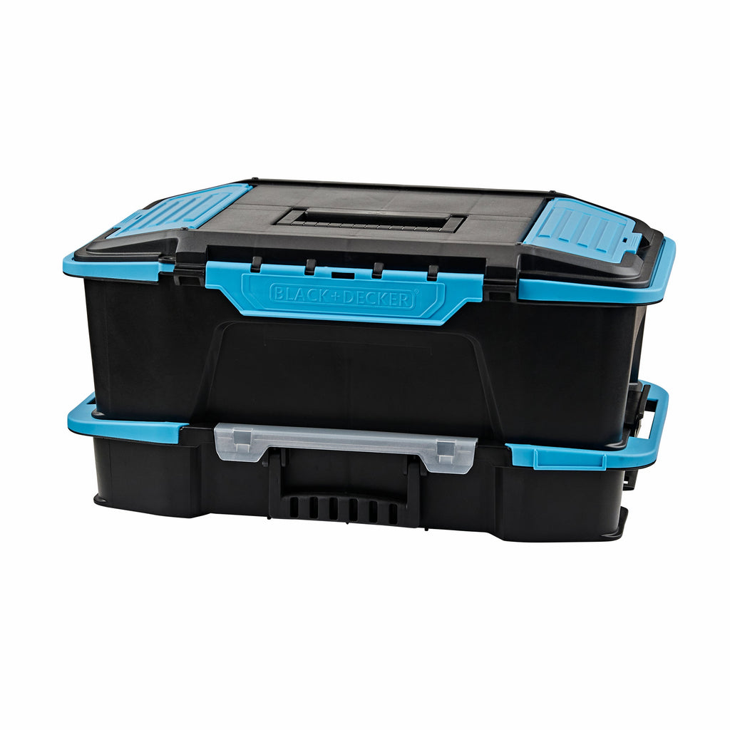 19 inch  2 in 1 Stackable Storage Caddy and Organizer