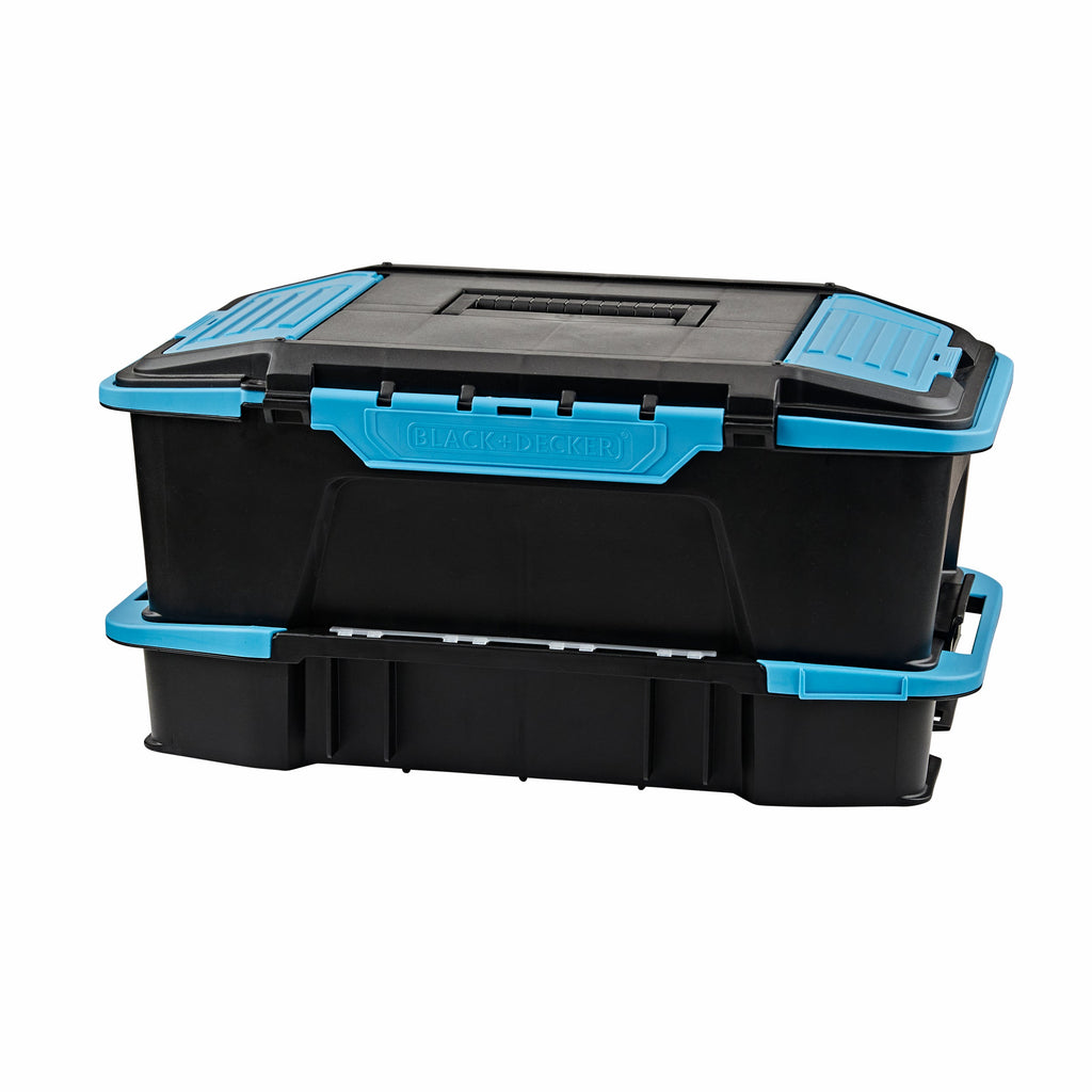 19 inch  2 in 1 Stackable Storage Caddy and Organizer