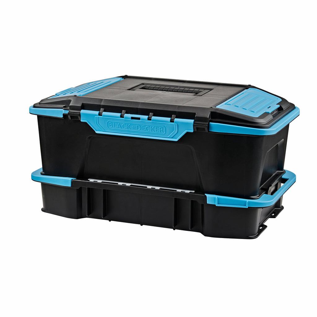 19 inch  2 in 1 Stackable Storage Caddy and Organizer