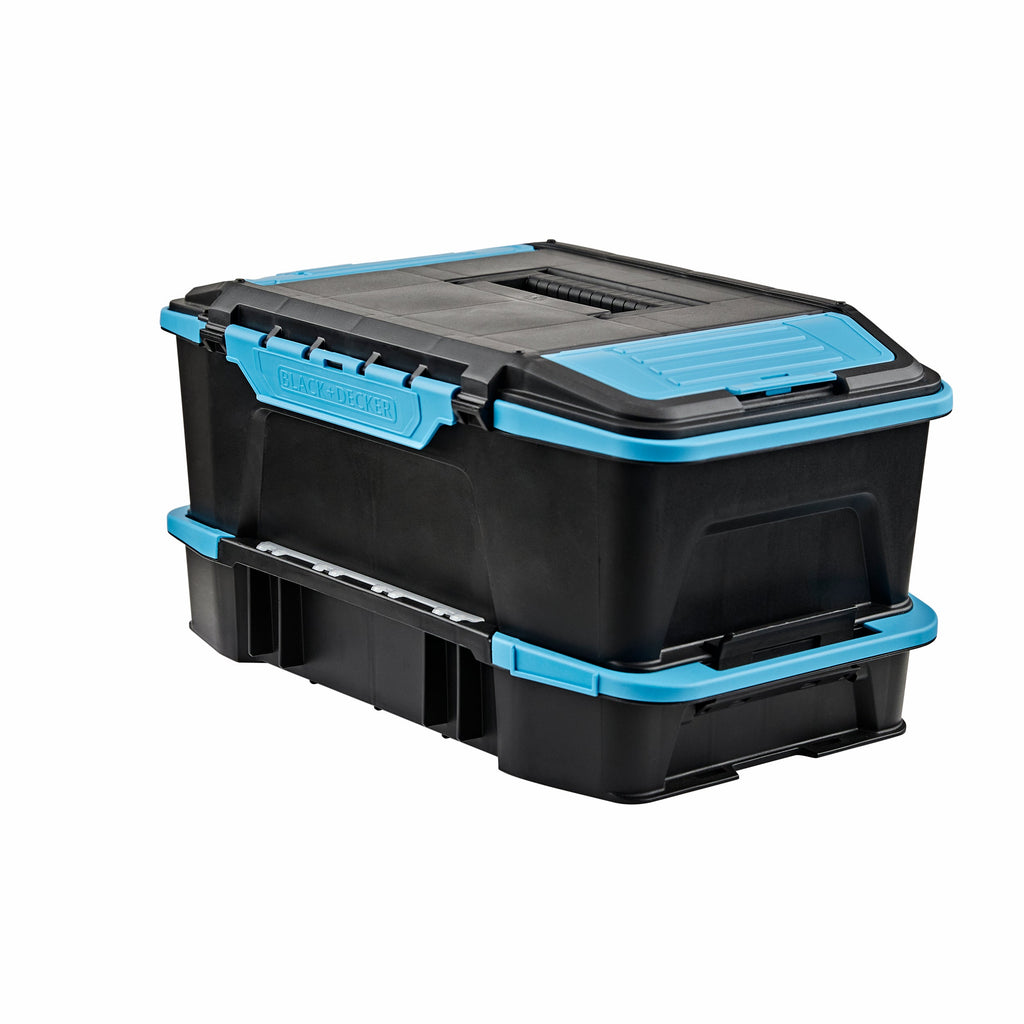 19 inch  2 in 1 Stackable Storage Caddy and Organizer