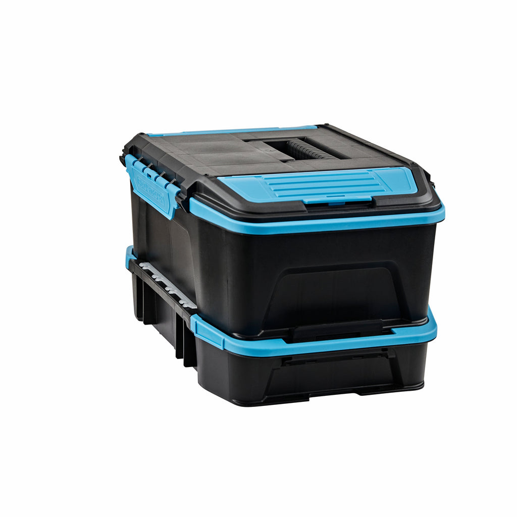 19 inch  2 in 1 Stackable Storage Caddy and Organizer