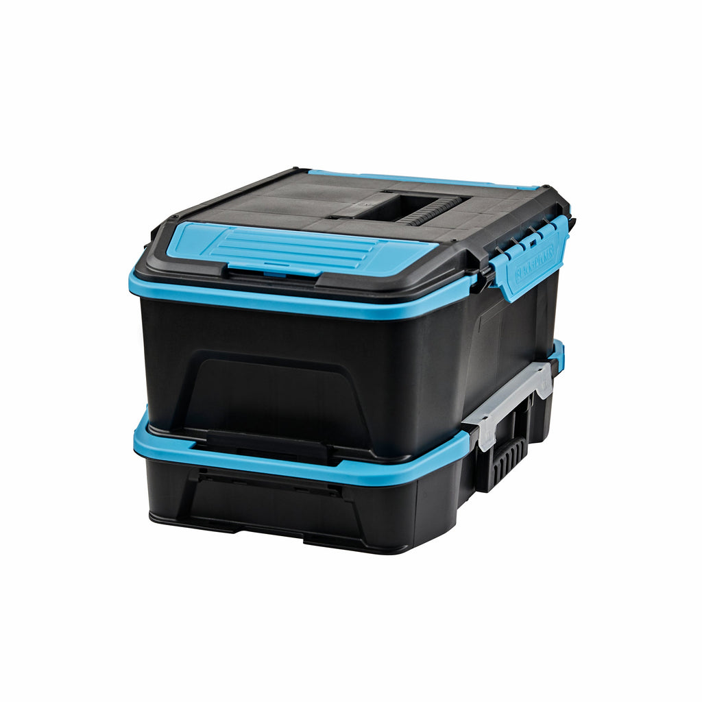 19 inch  2 in 1 Stackable Storage Caddy and Organizer
