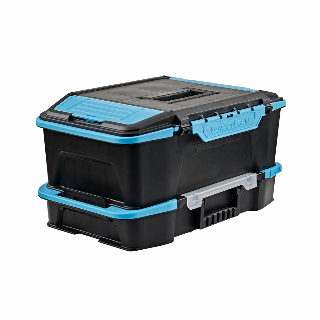 19 inch  2 in 1 Stackable Storage Caddy and Organizer