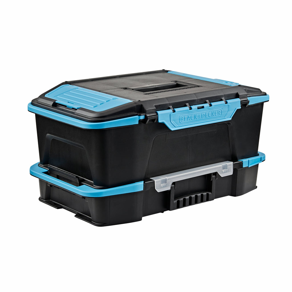 19 inch  2 in 1 Stackable Storage Caddy and Organizer