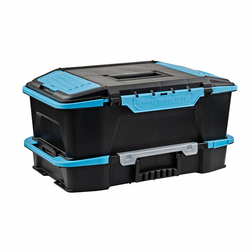 19 inch  2 in 1 Stackable Storage Caddy and Organizer