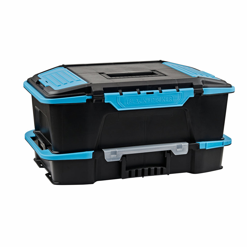 19 inch  2 in 1 Stackable Storage Caddy and Organizer