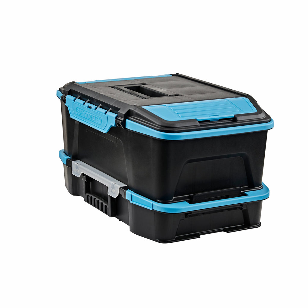 19 inch  2 in 1 Stackable Storage Caddy and Organizer