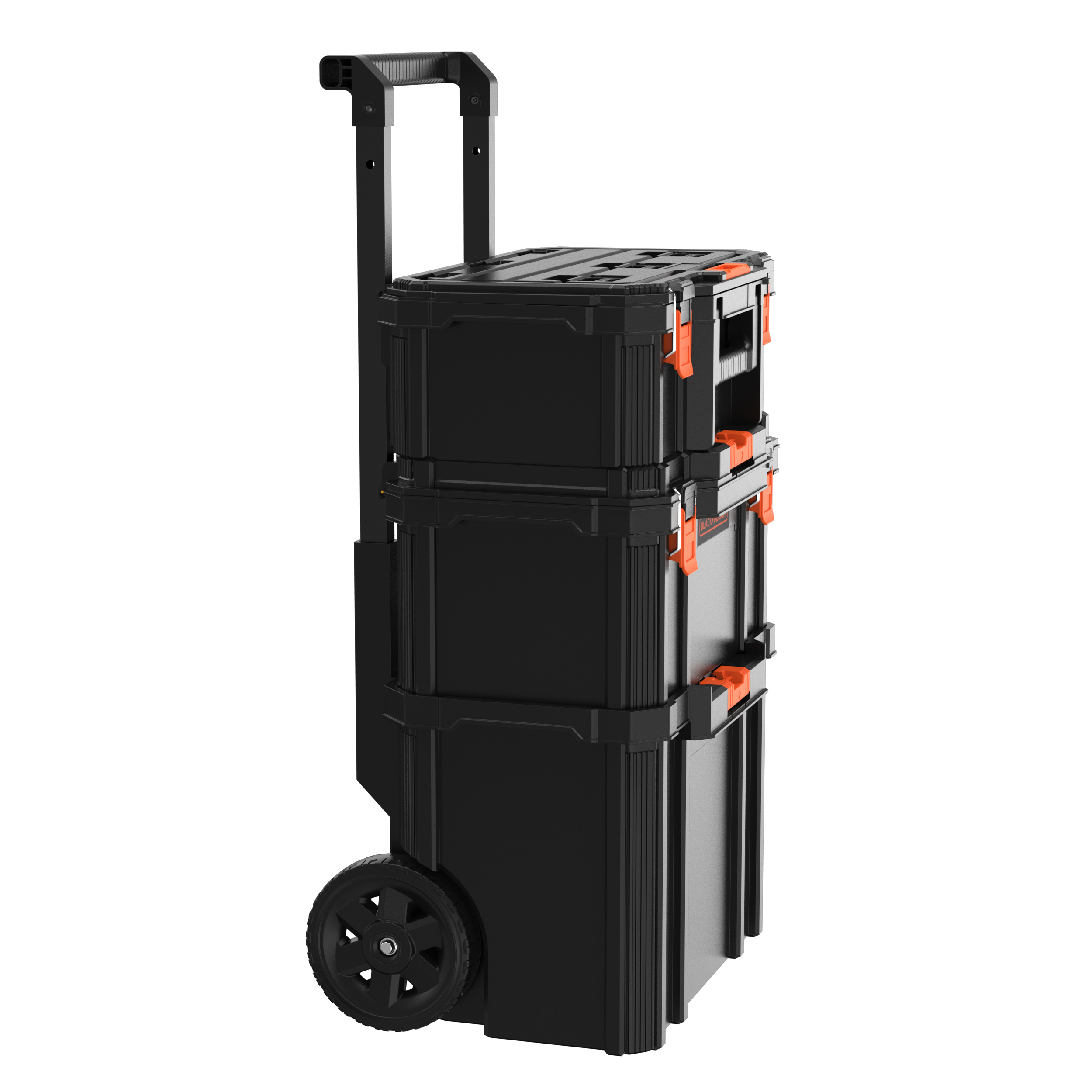 Stackable Storage System - 3 Piece Set (Small, Deep Toolbox, and Rolling Tote)