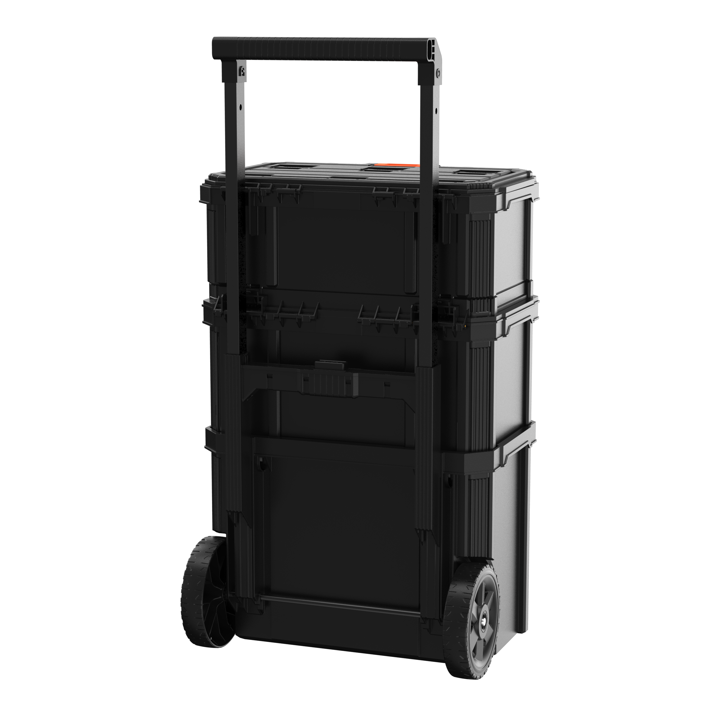 Stackable Storage System - 3 Piece Set (Small, Deep Toolbox, and Rolling Tote)