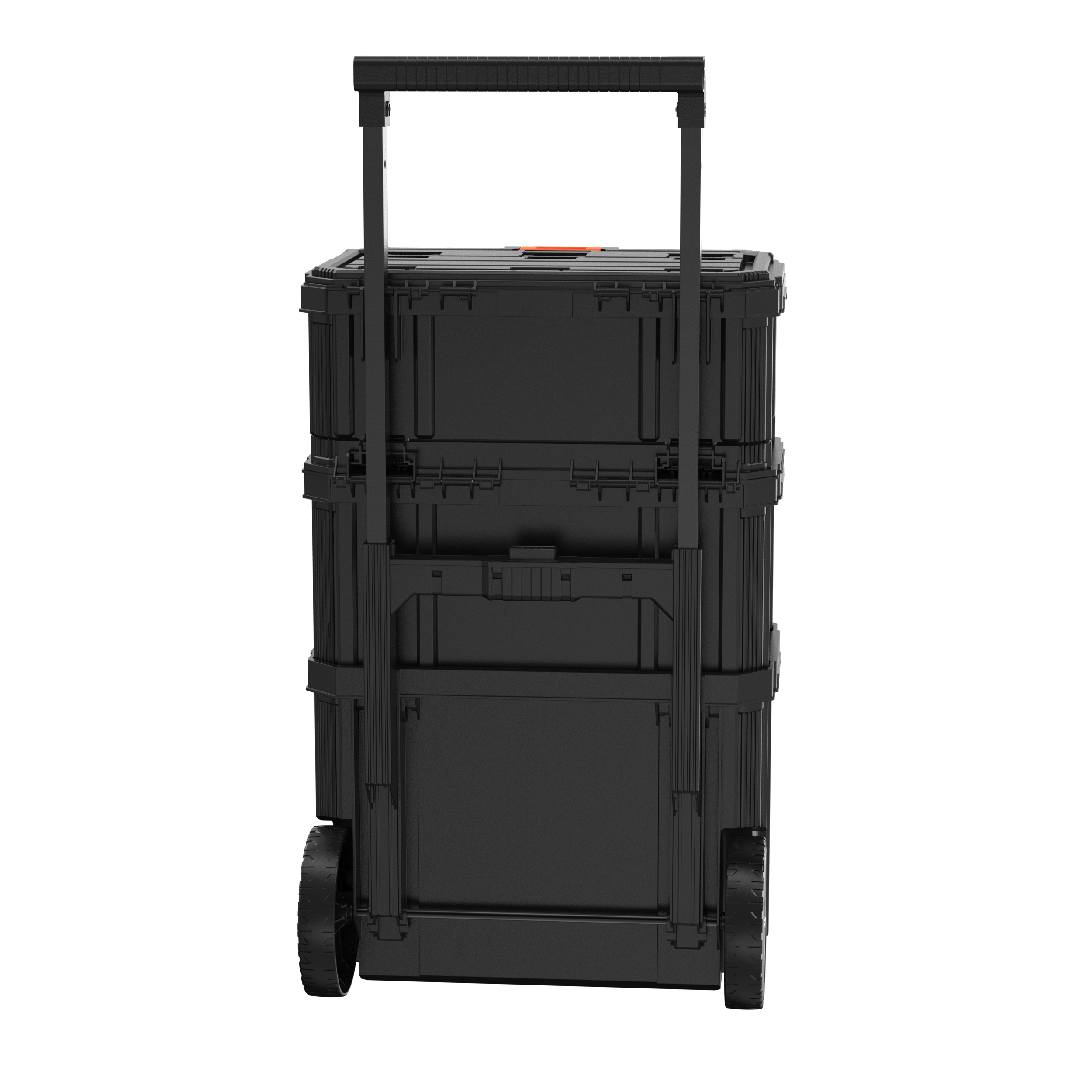 Stackable Storage System - 3 Piece Set (Small, Deep Toolbox, and Rolling Tote)
