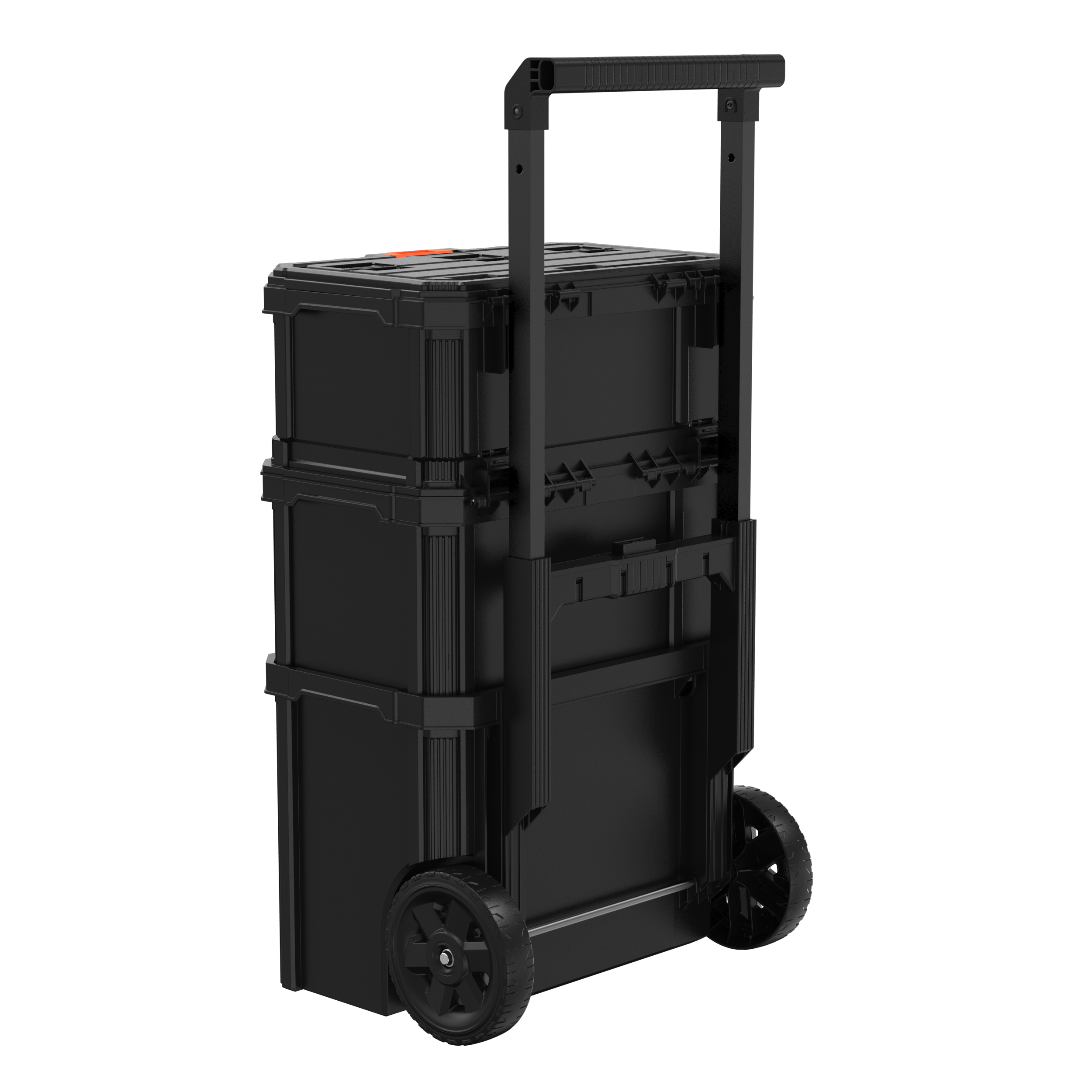 Stackable Storage System - 3 Piece Set (Small, Deep Toolbox, and Rolling Tote)