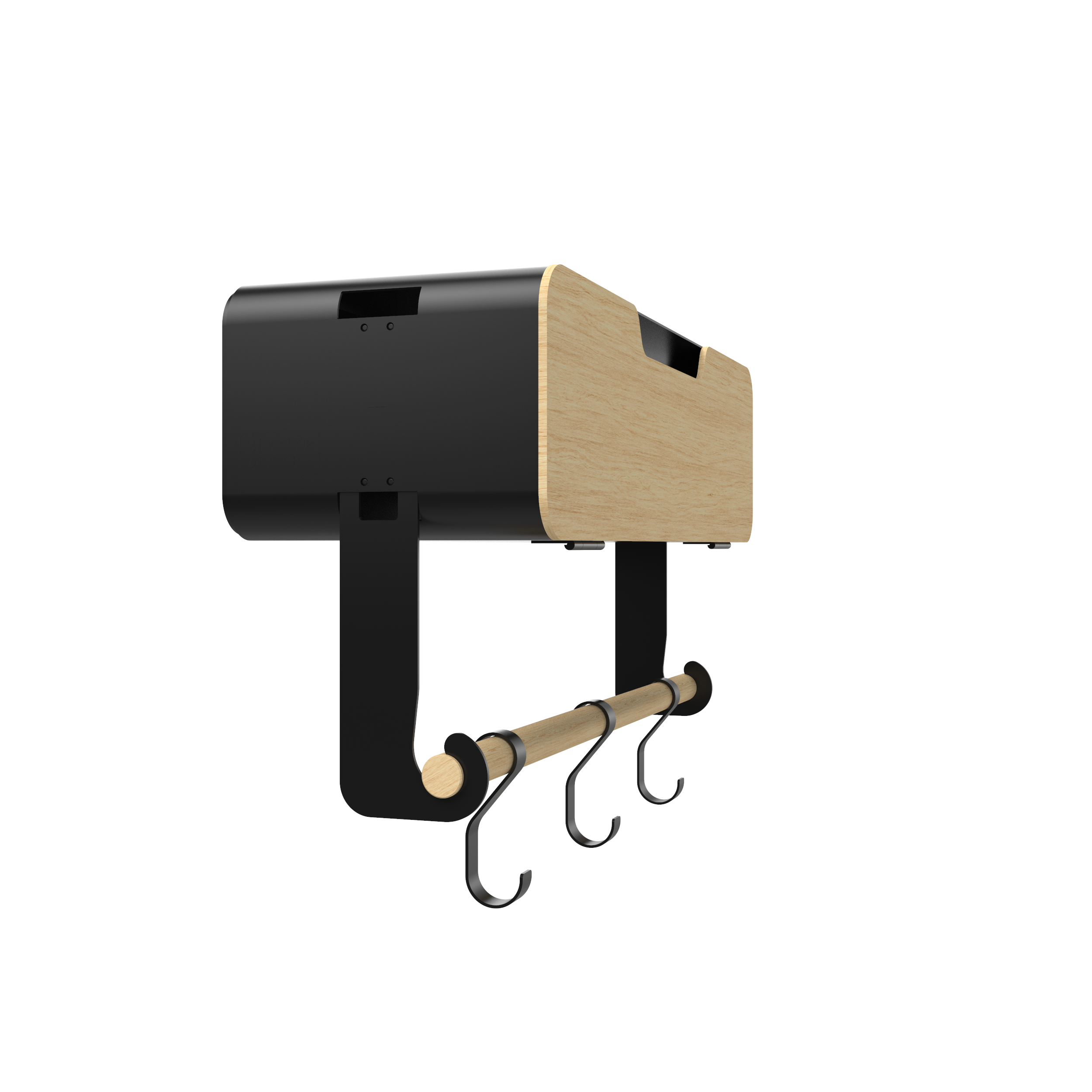 Hanging / Magnetic Rack System - Shelf With Door W/Brackets (T)