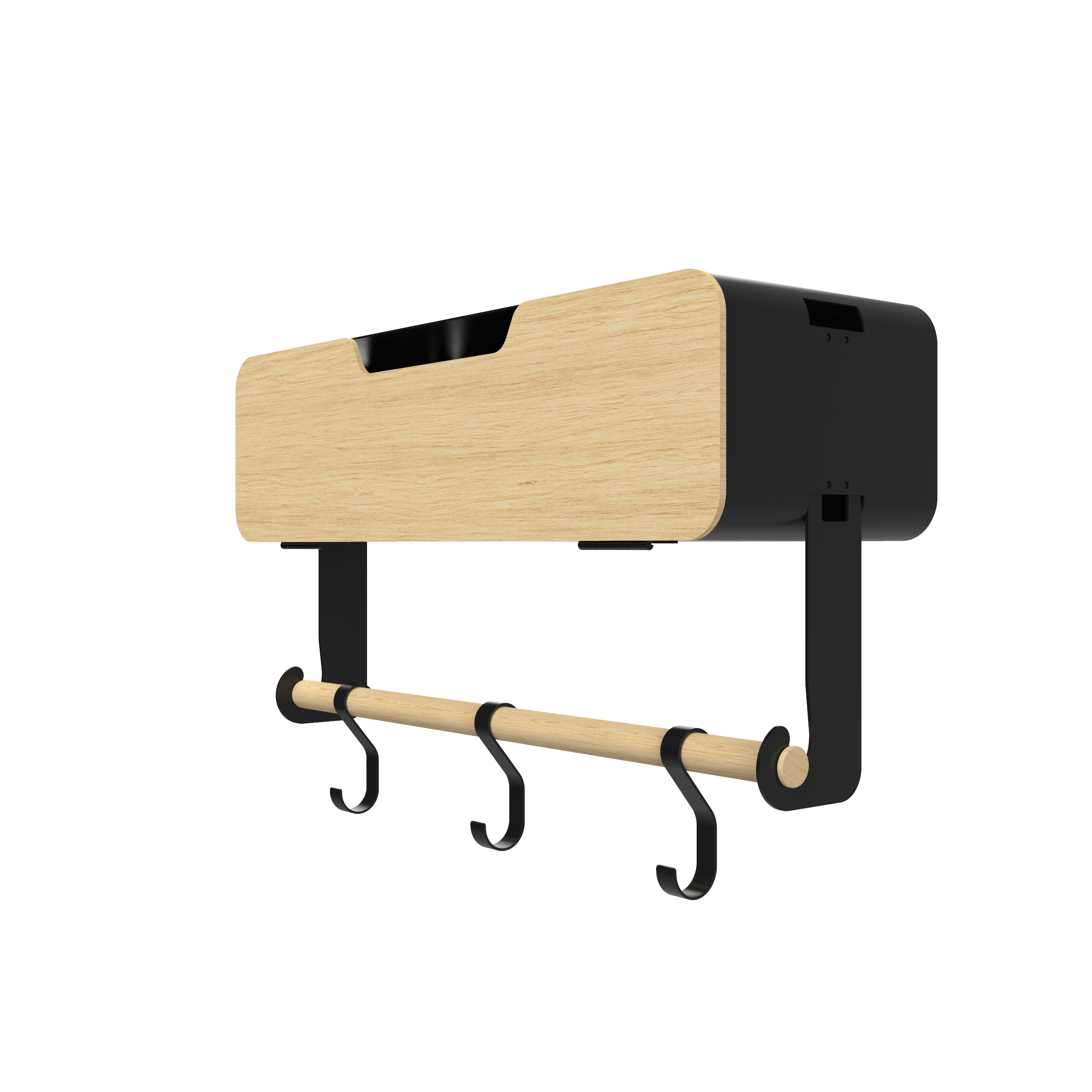 Hanging / Magnetic Rack System - Shelf With Door W/Brackets (T)