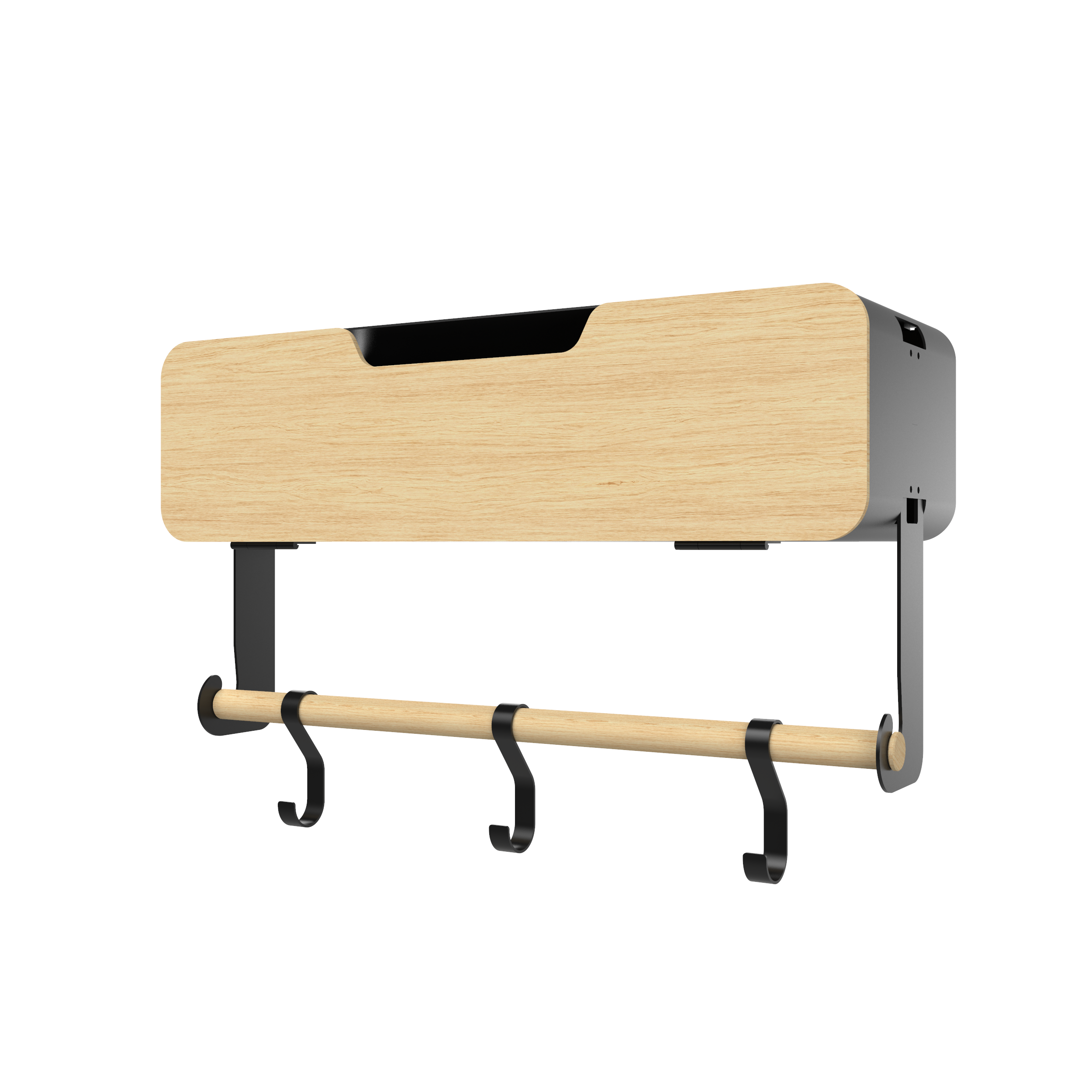 Hanging / Magnetic Rack System - Shelf With Door W/Brackets (T)